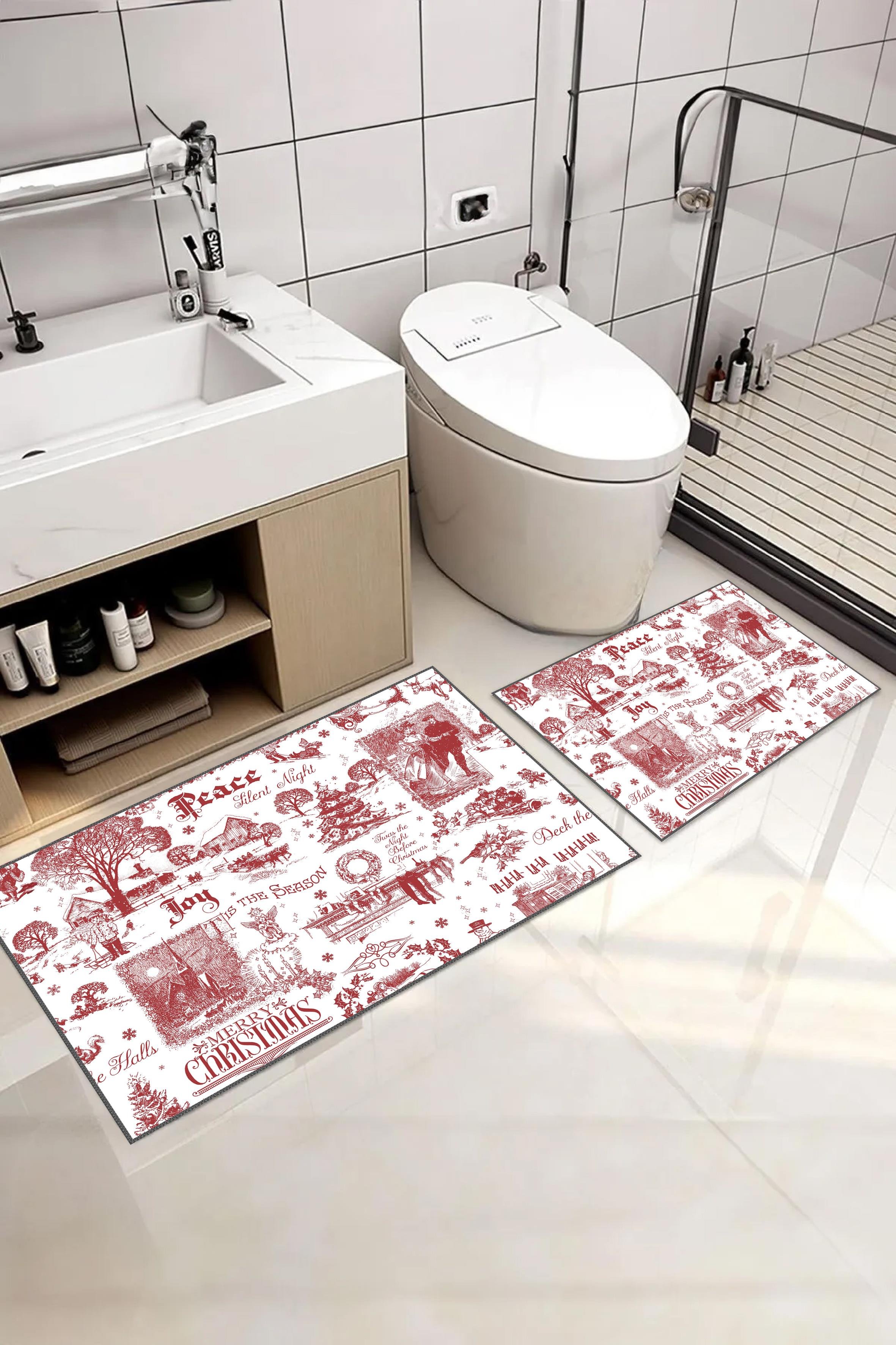 Modern Desenli Yıkanabilir 2li Klozet Takımı