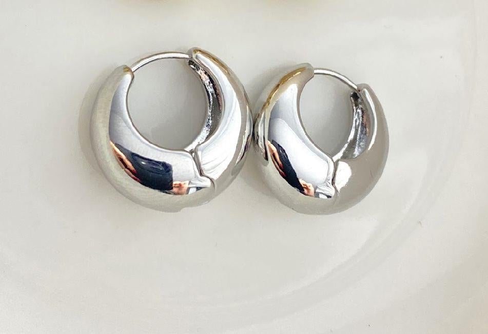 Altın Kaplama Özel Tasarım Halka Çelik Küpe