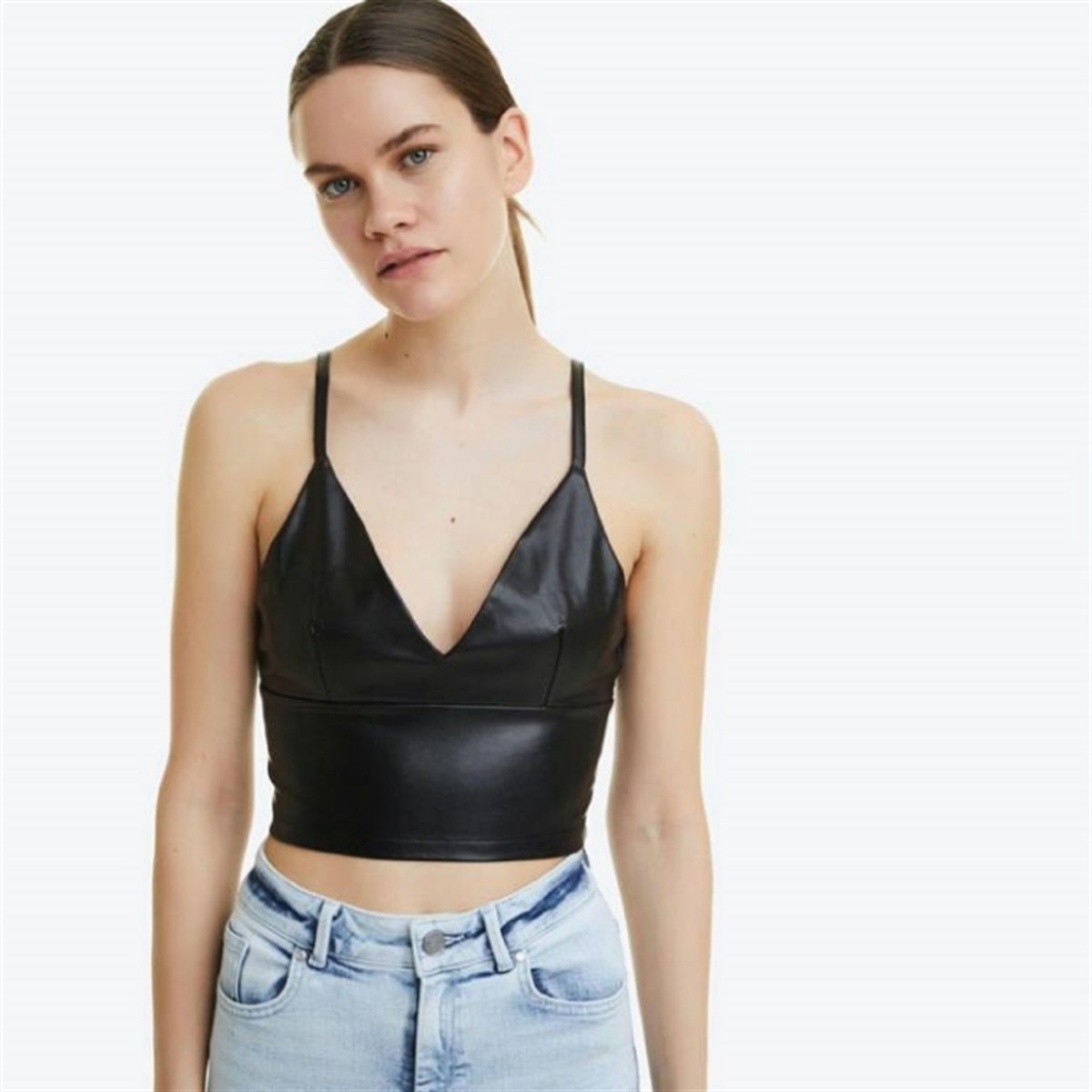 ASKILI DERİ BÜSTİYER