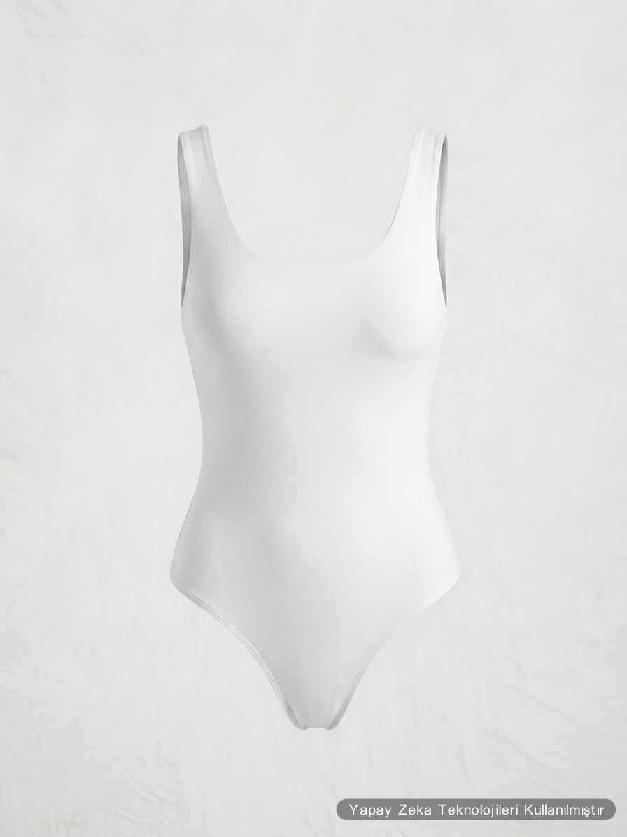 Astarlı Mayo Kesim Body Beyaz