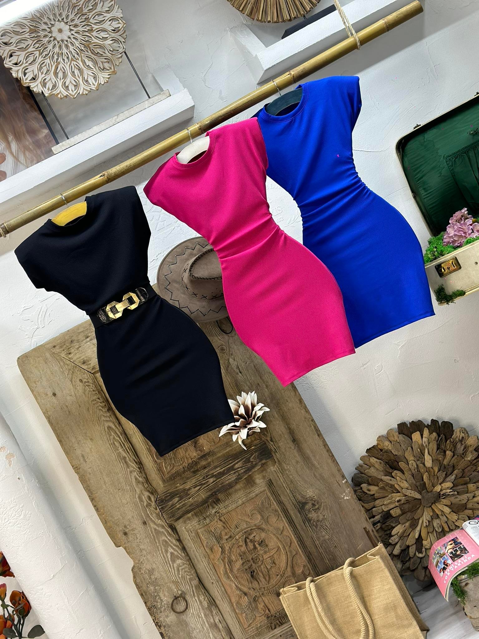 Basic Vatkalı Dalgıç Mini Elbise