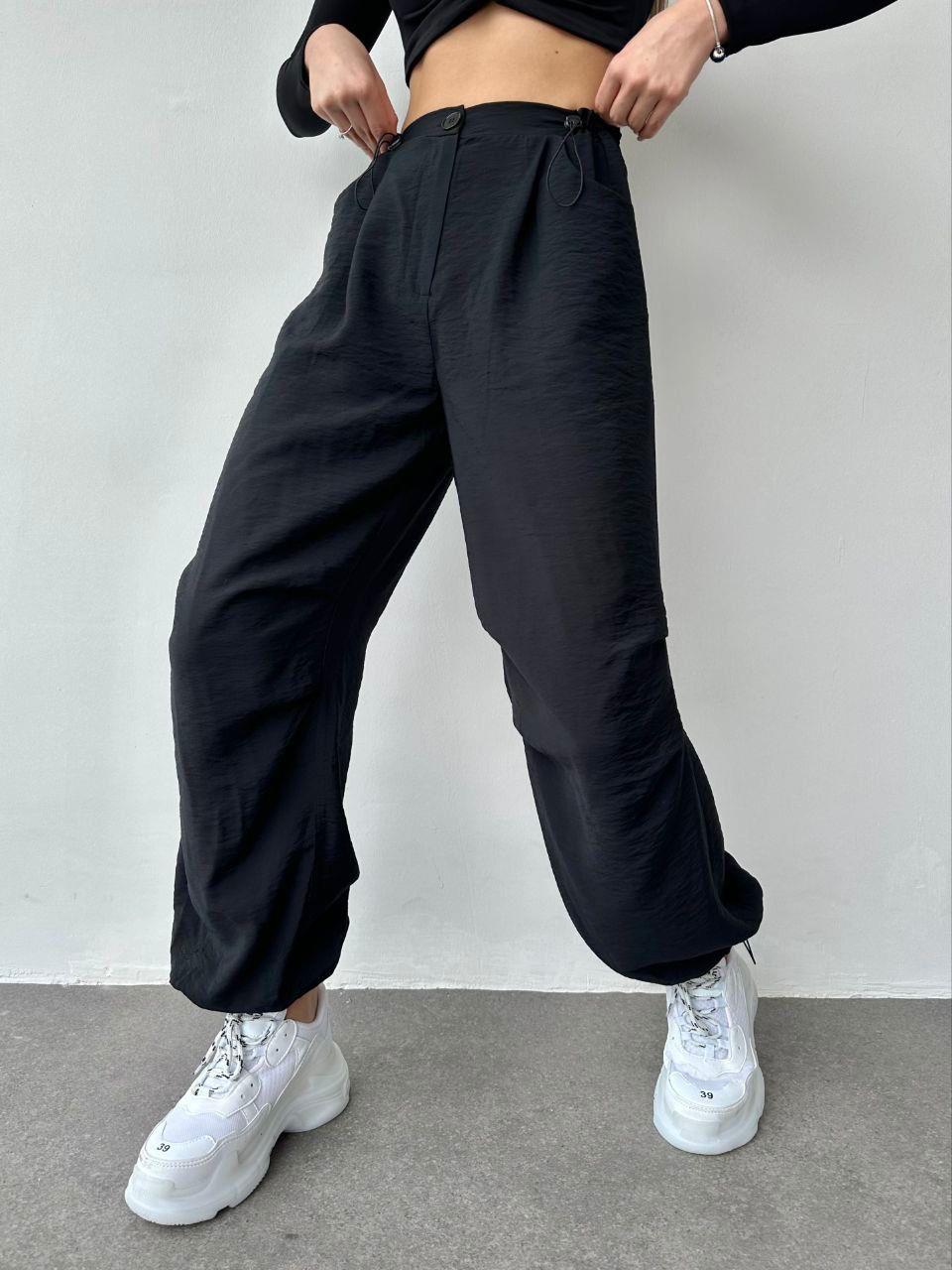 Bel ve Paça Büzgü Ayarlı Paraşüt Pantolon