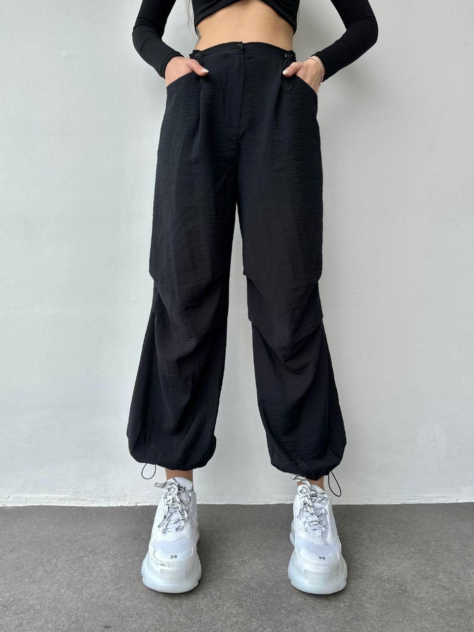 Bel ve Paça Büzgü Ayarlı Paraşüt Pantolon