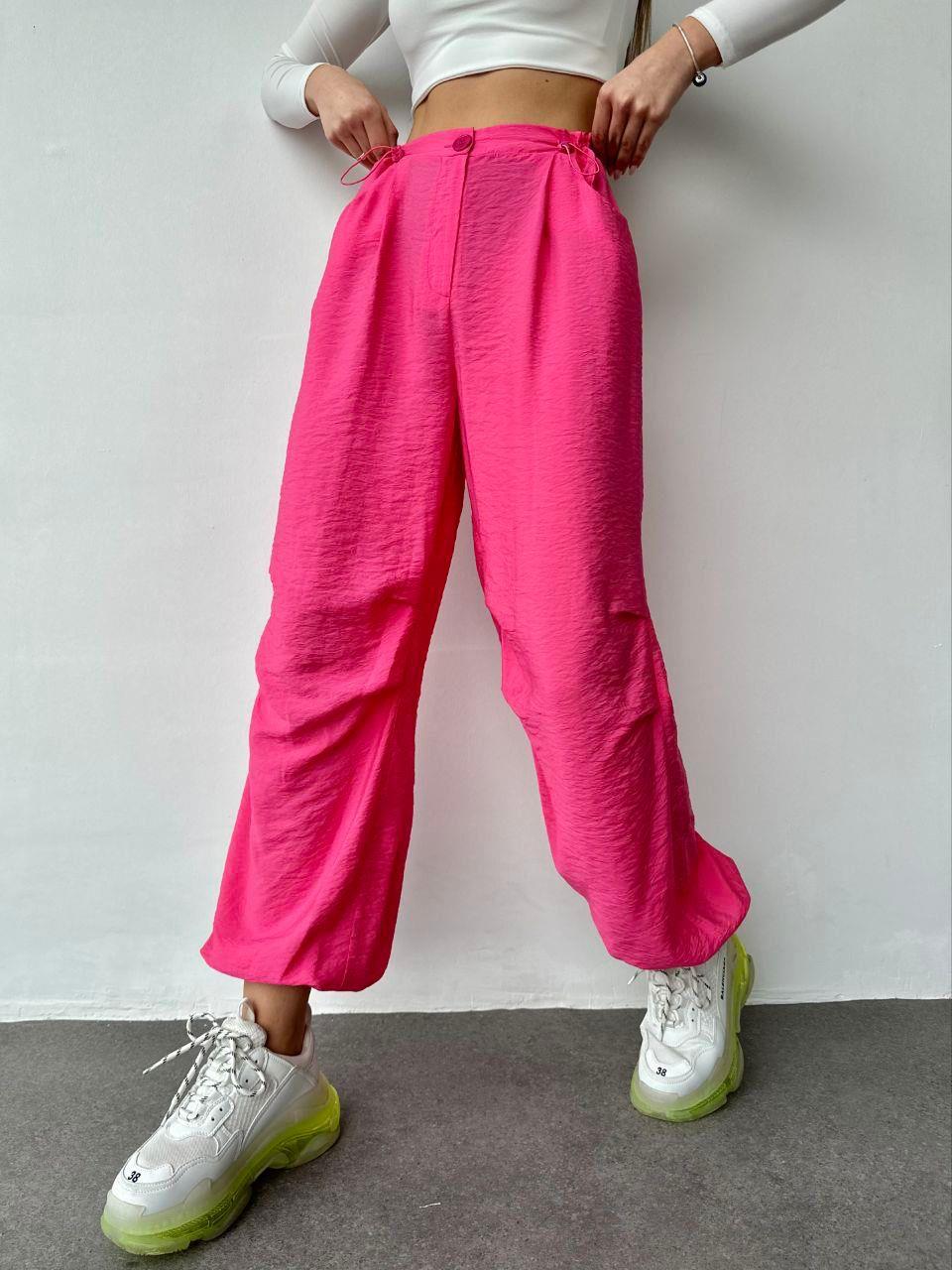 Bel ve Paça Büzgü Ayarlı Paraşüt Pantolon