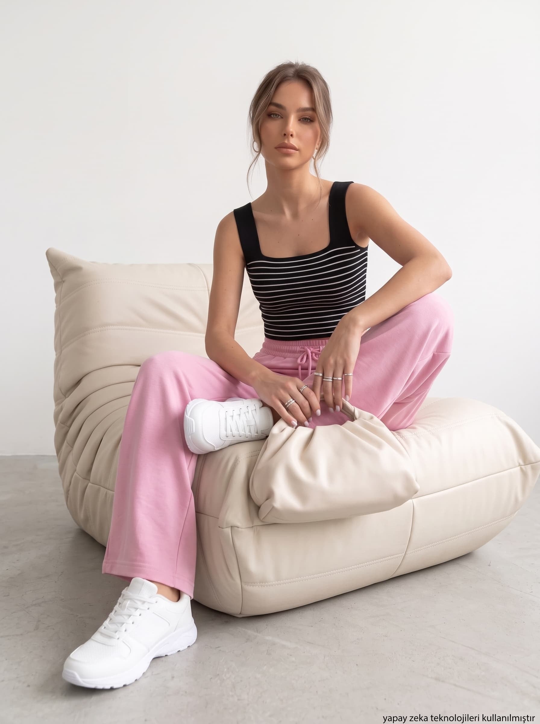 Beli Lastikli Rahat Tril Pantolon