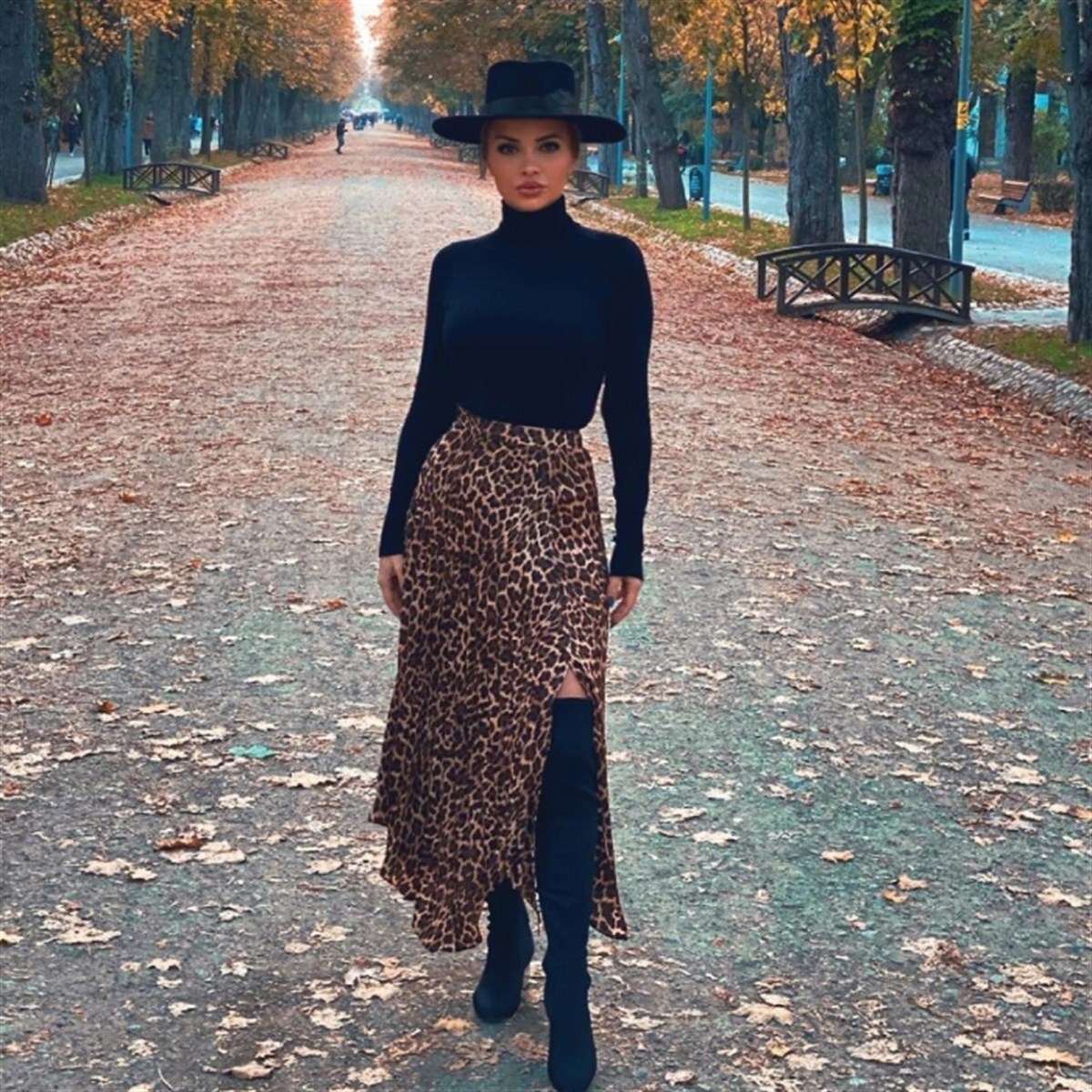 CARNA KUMAŞ LEOPAR ETEK