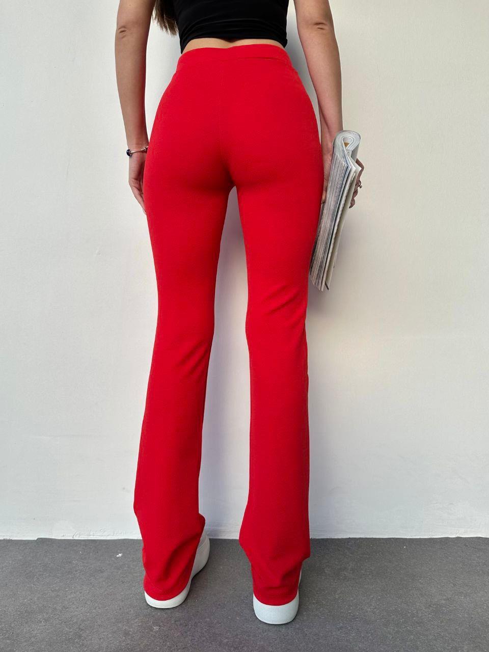 Crep Dokuma Kumaş Yüksel Bel Toparlayıcı Renkli Pantolon