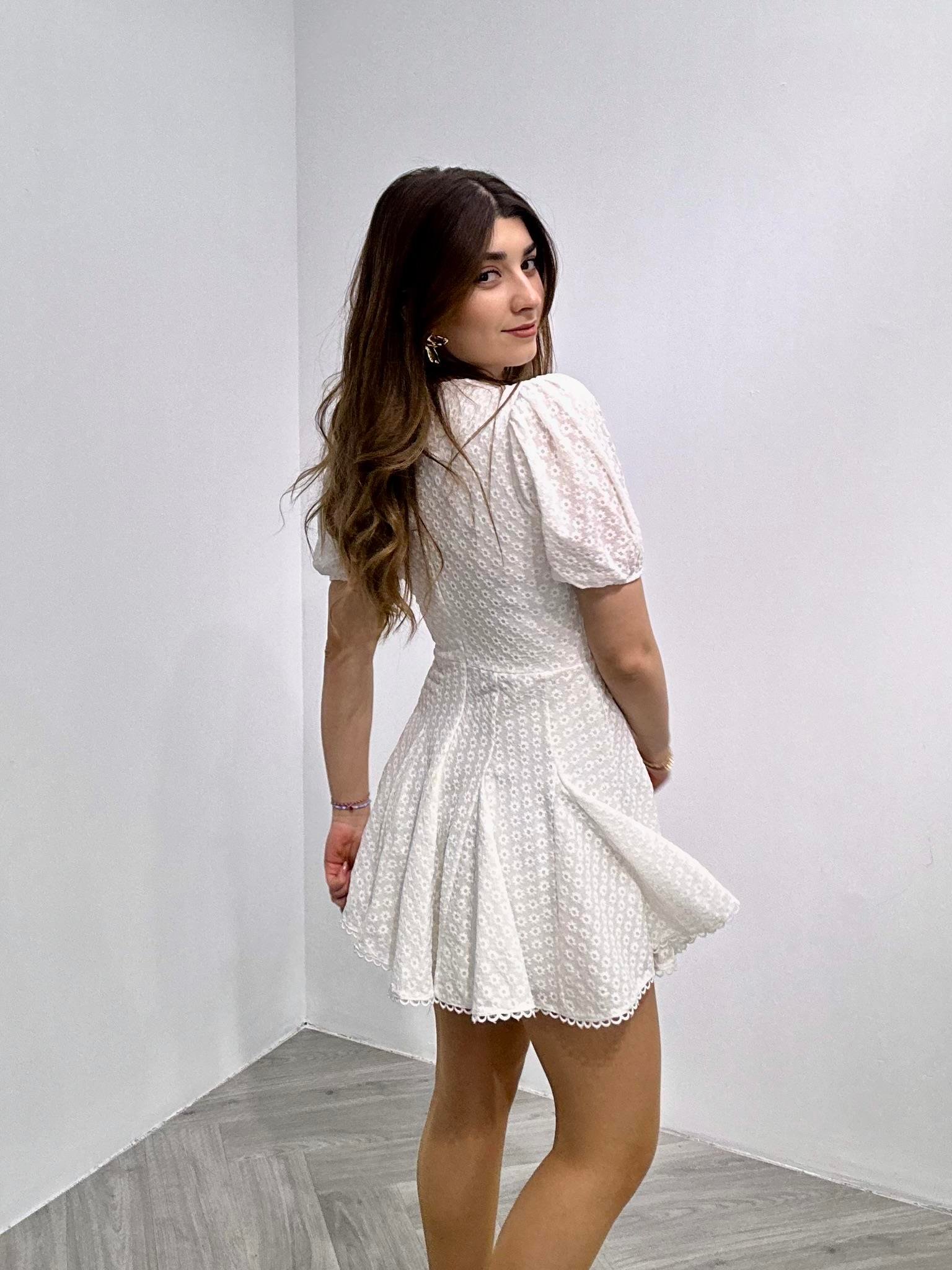 Fisto Kumaş Suyolu Güpür Detaylı Korsaj Kesim Tasarım Elbise