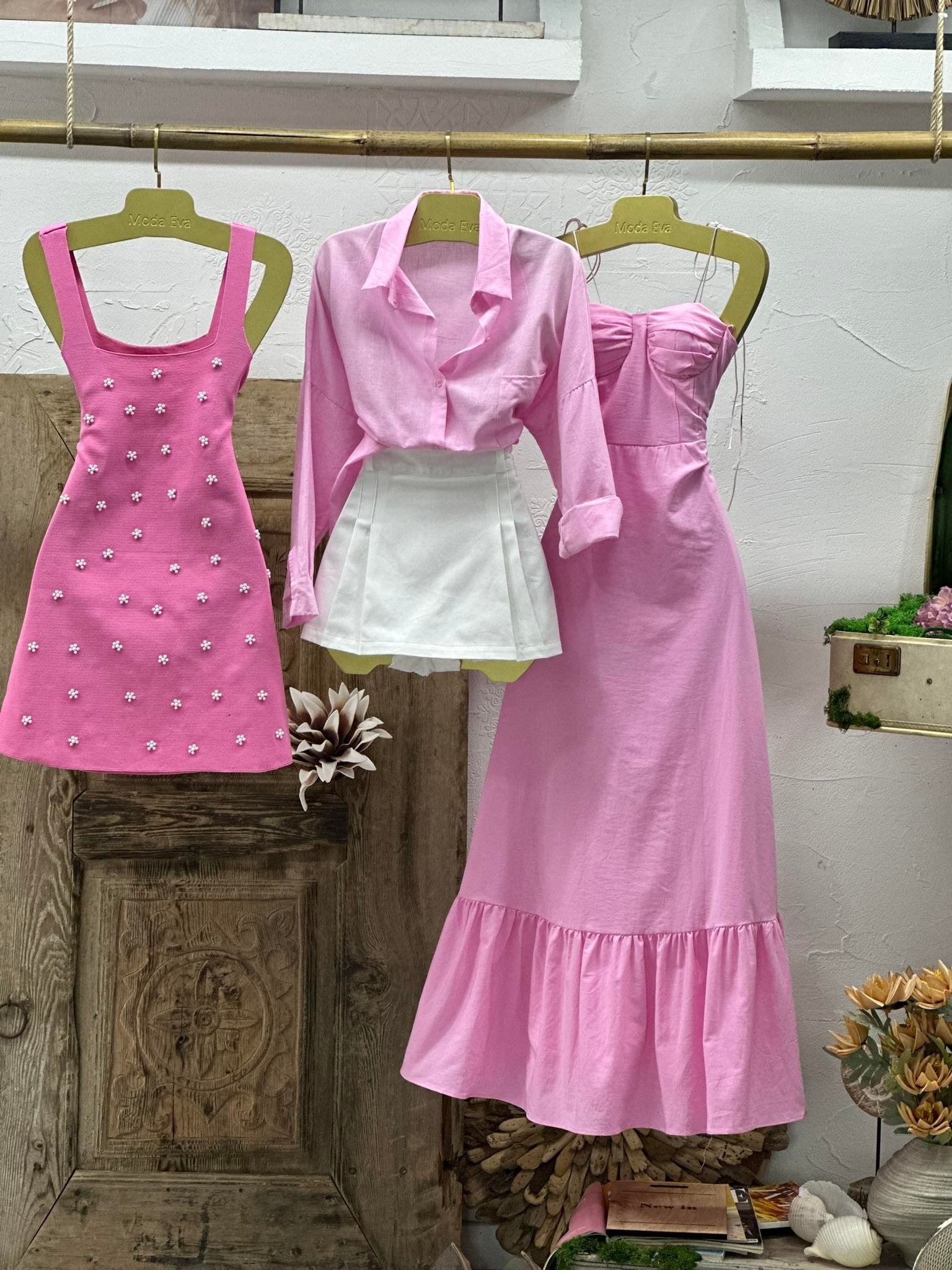 Gabardin Kumaş Kemerli Pileli Şort Etek