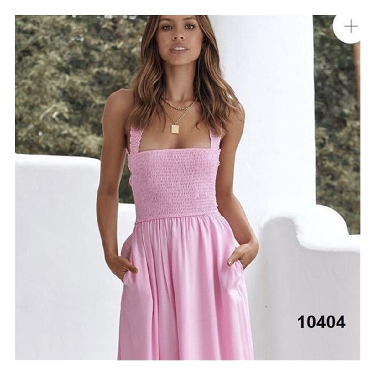 GÖĞÜS GİPE DETAYLI SIRT ÇAPRAZ VE BAĞ DETAYLI ELBİSE