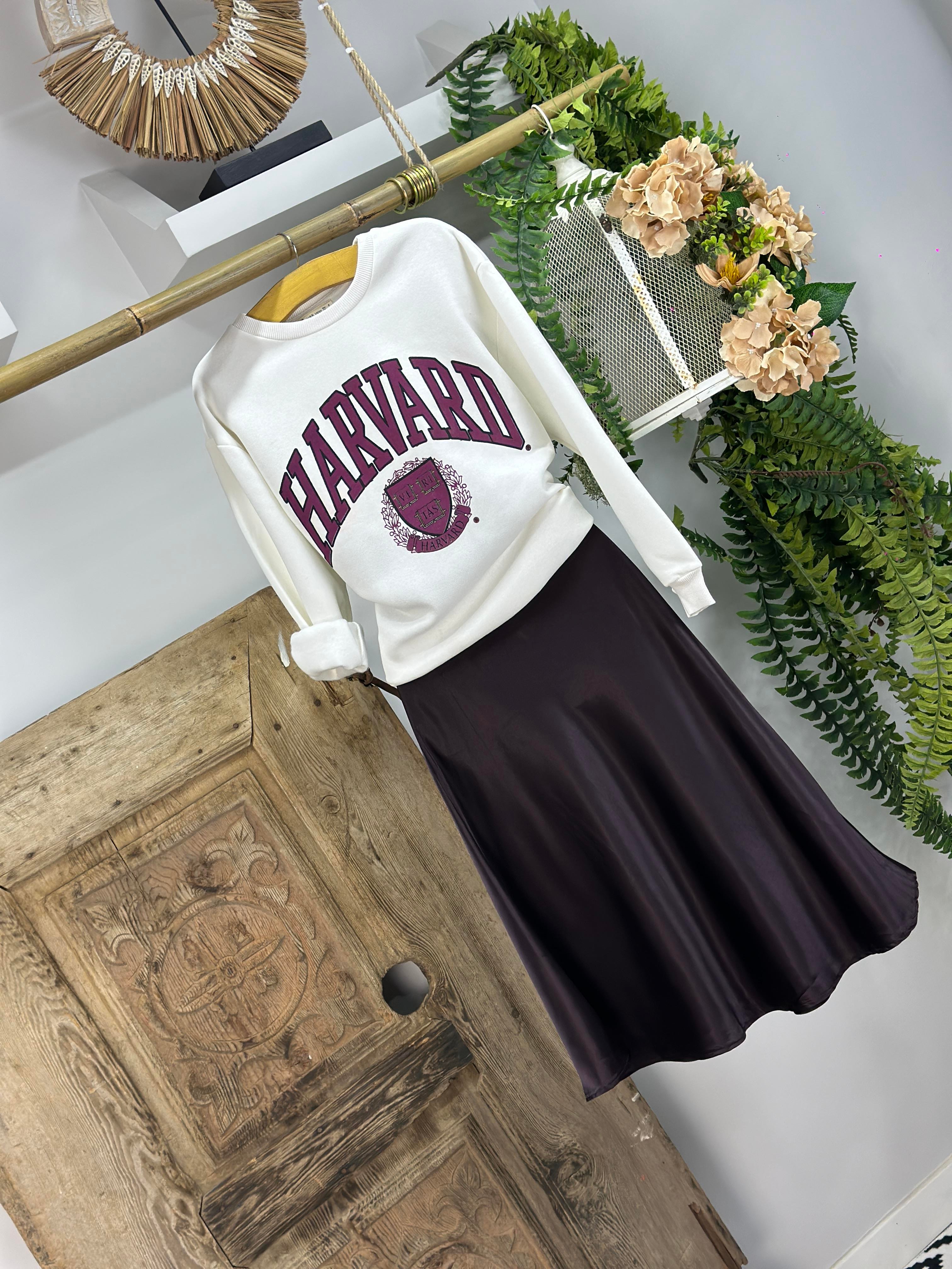 İki İplik Dokuma Harvard Sweat