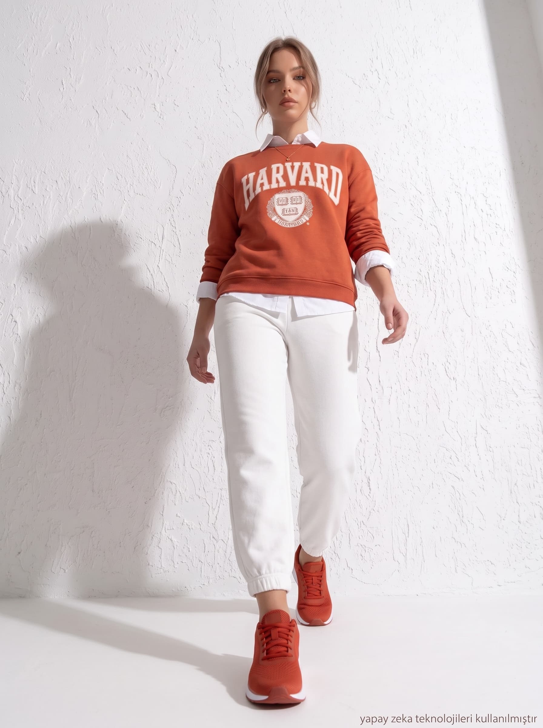 İki İplik Dokuma Harvard Sweat