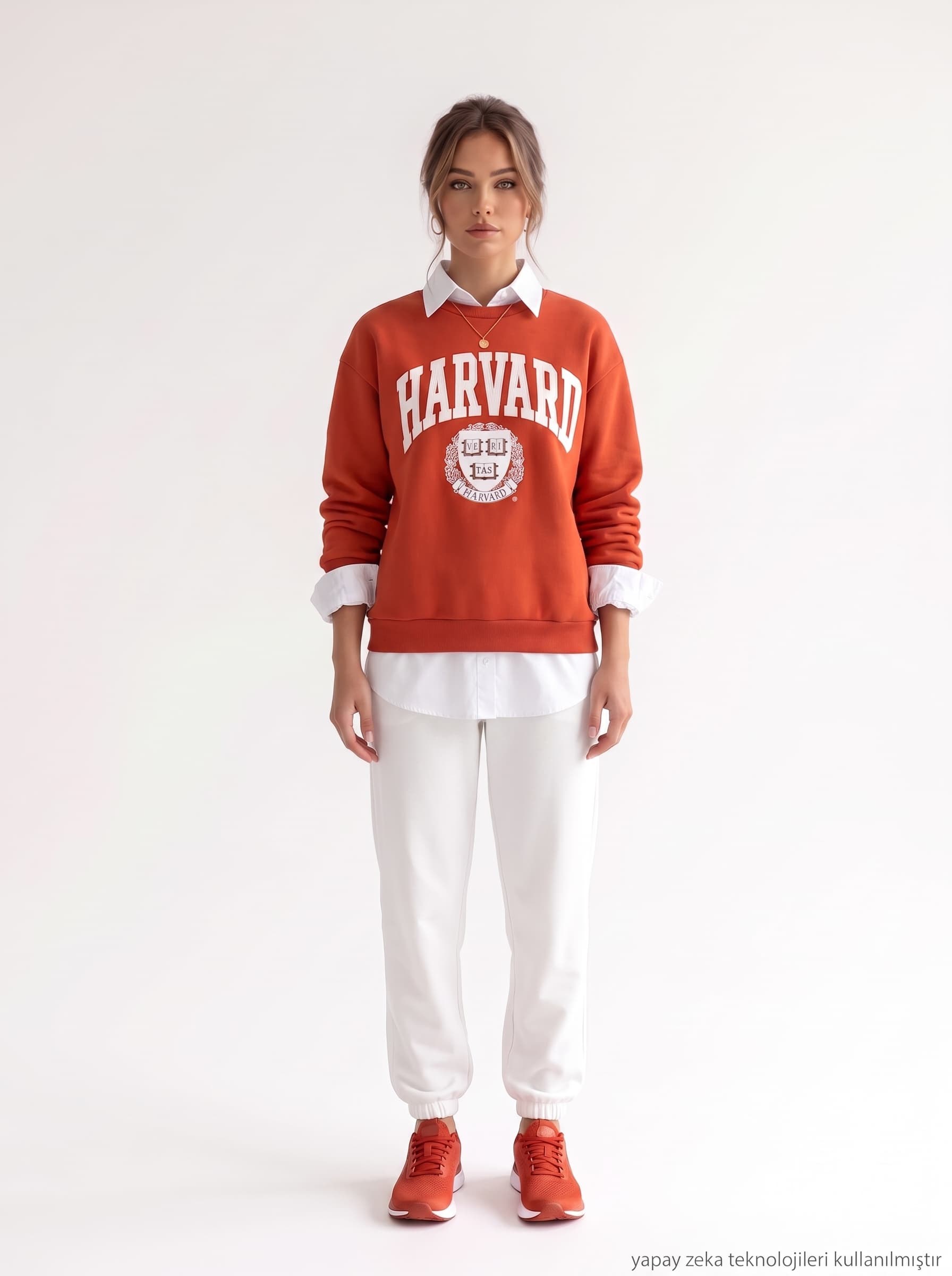 İki İplik Dokuma Harvard Sweat