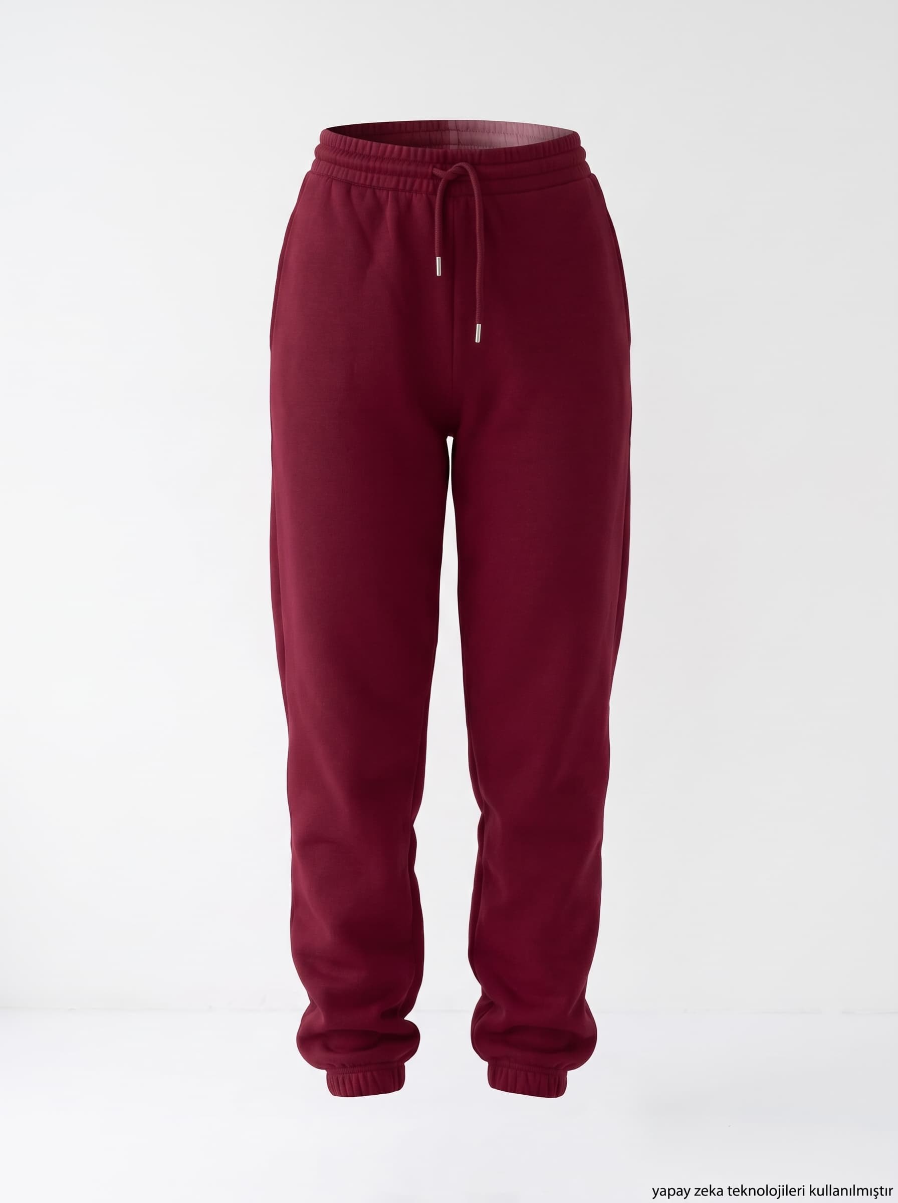 İki İplik Jogger Eşofman Altı Bordo