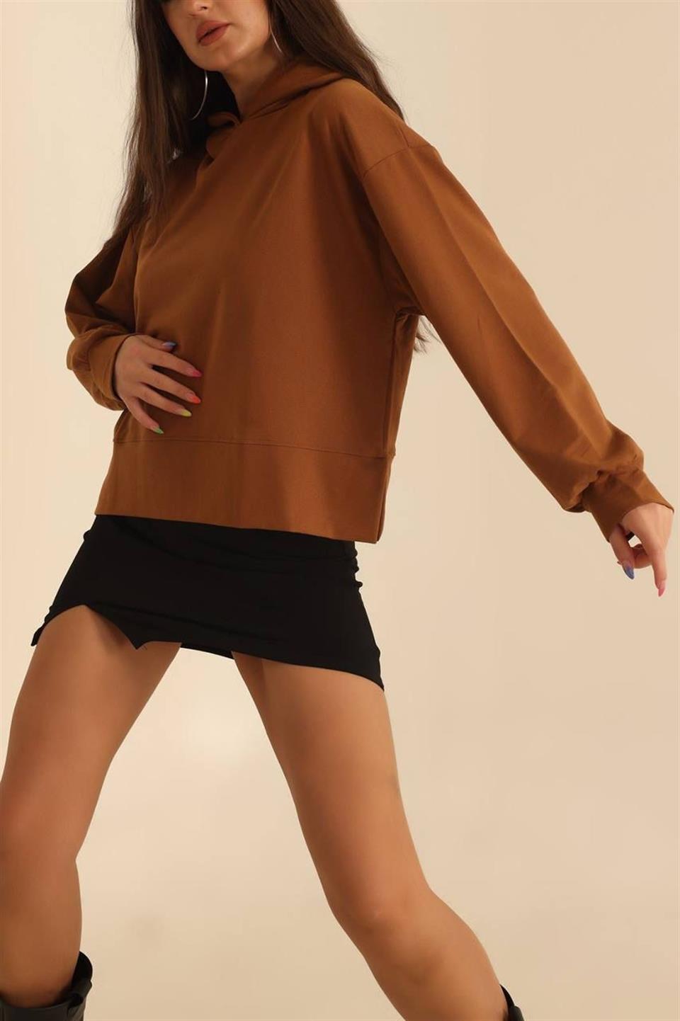 İki İplik Penye Kumaş İp Askılı Crop