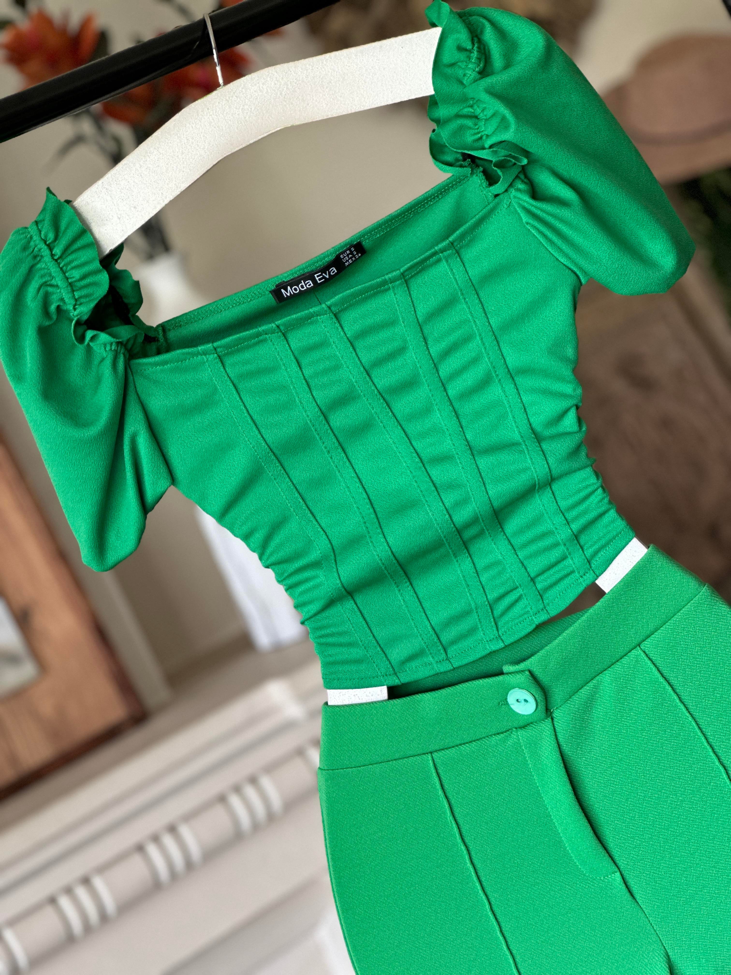 Karpuz Kol Balen Dikişli Bluz