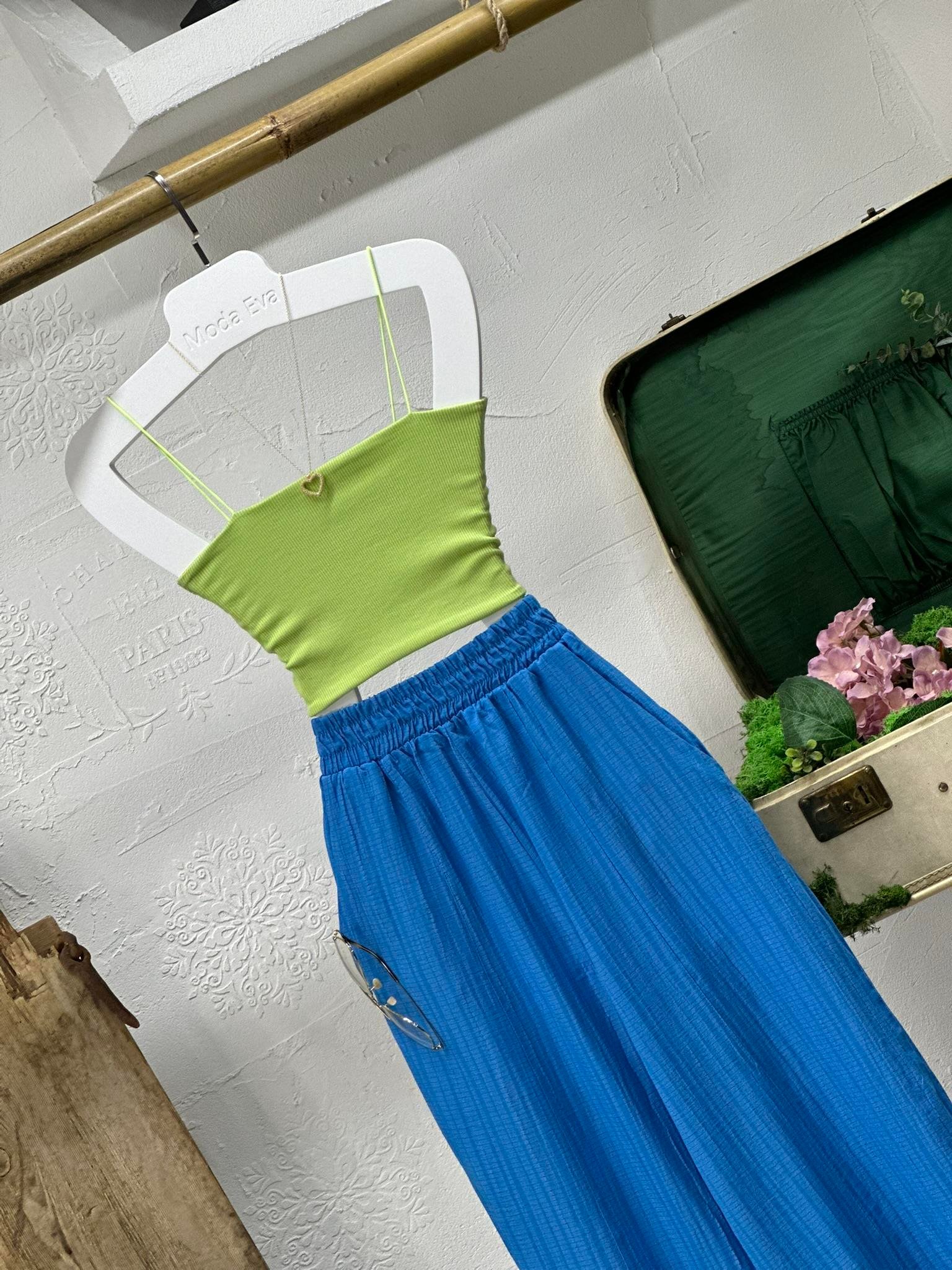 Kaşkorse Kumaş Askılı Basic Crop