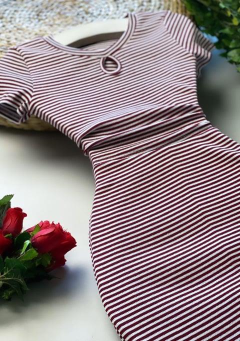 Kaşkorse Kumaş Damla Yaka İkili Takım