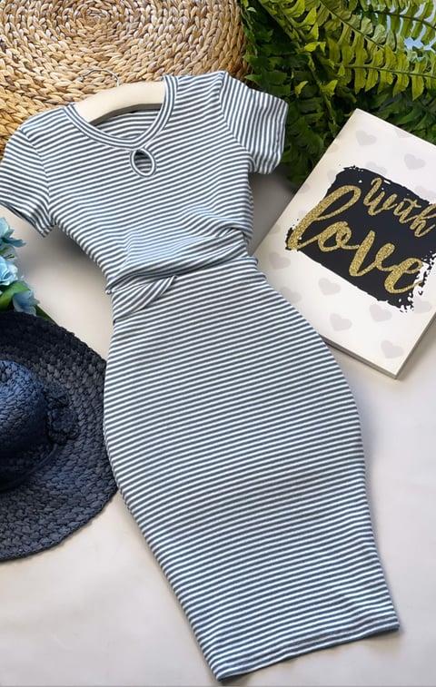 Kaşkorse Kumaş Damla Yaka İkili Takım