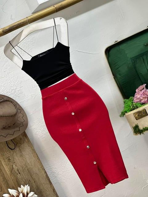 Kaşkorse Kumaş Düğme Detay Kalem Eteğimiz 