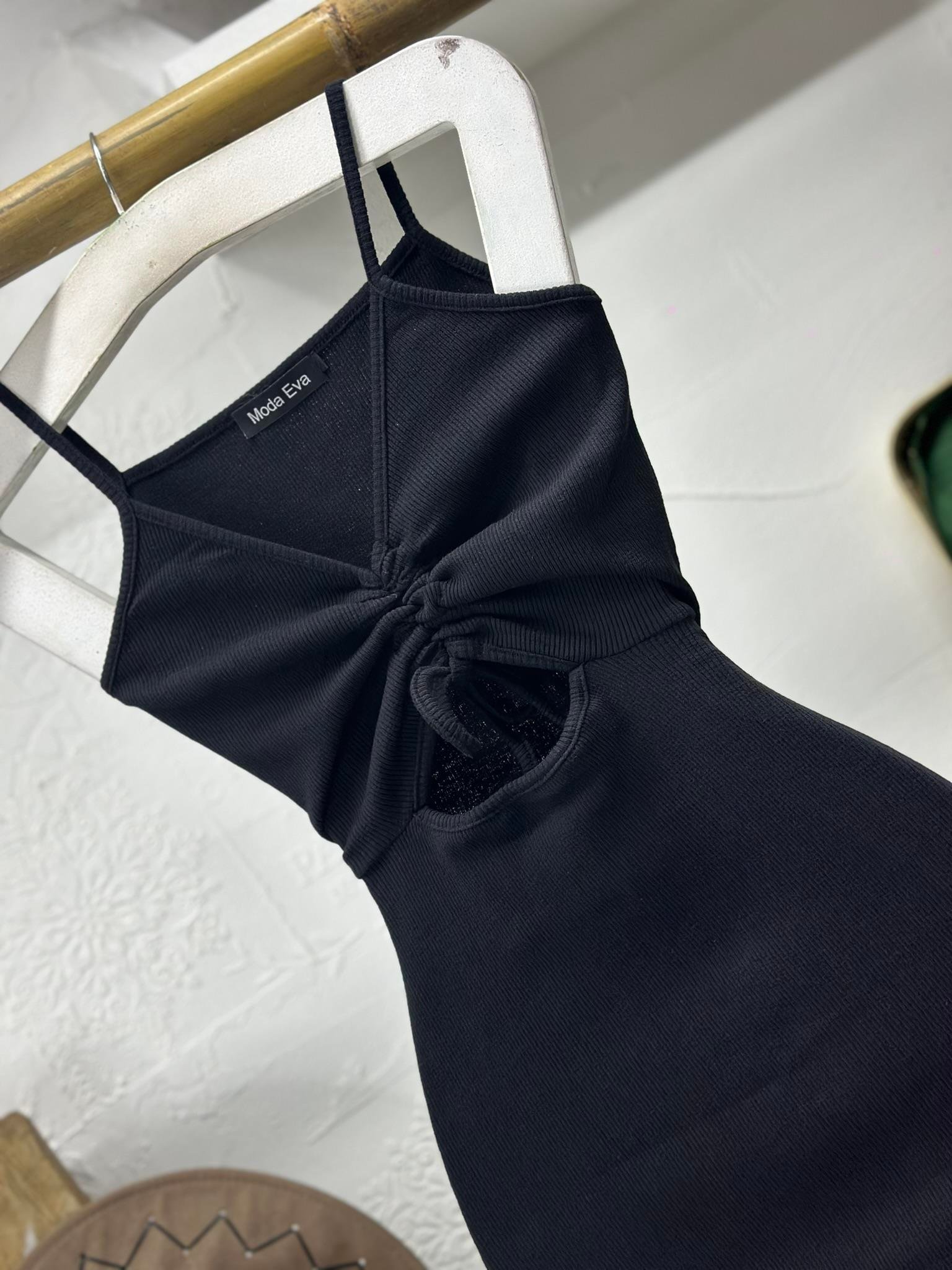 Kaşkorse Kumaş Göğüs Büzgülü Likralı Elbise