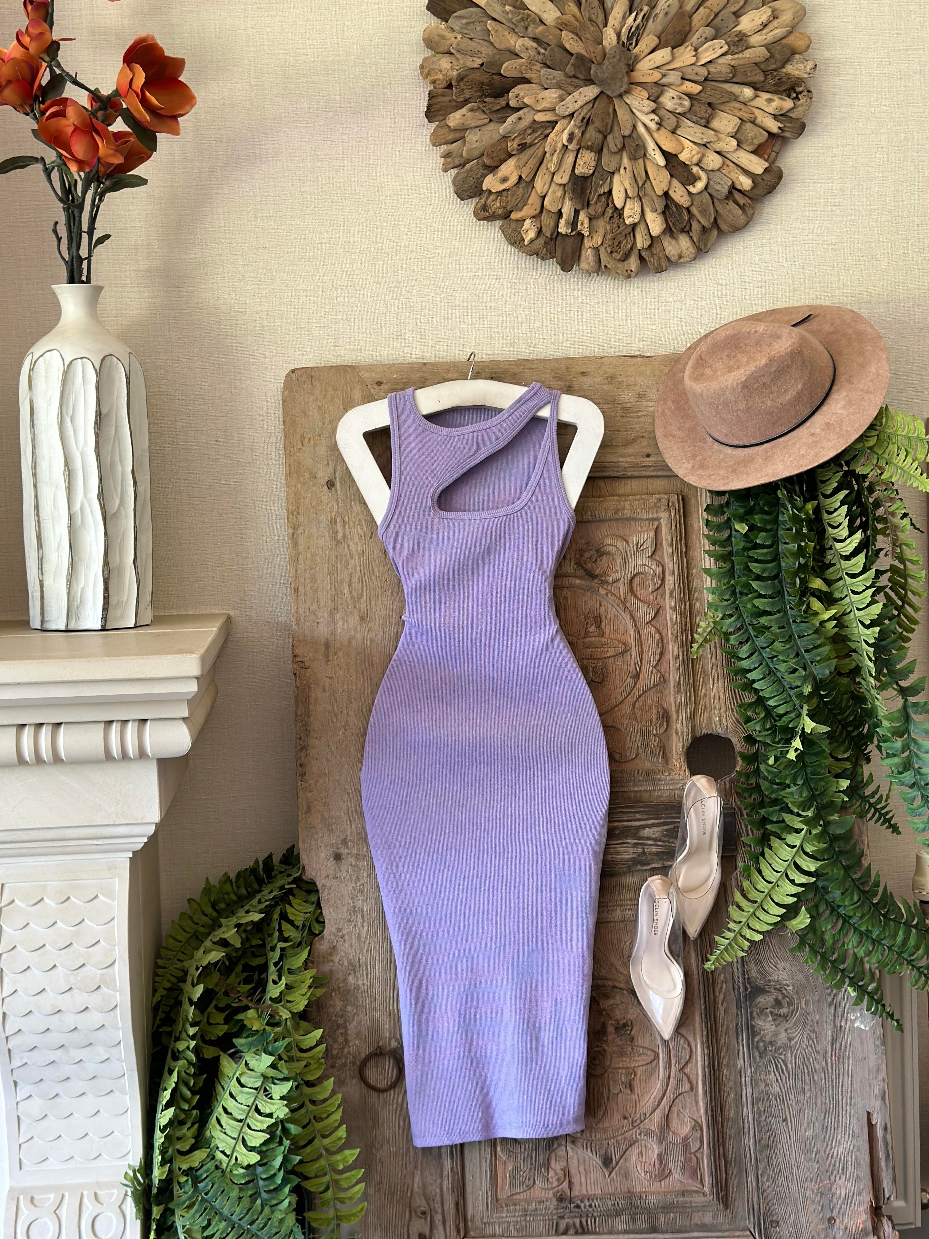 Kaşkorse Kumaş Yaka Detay Kalın Askılı Kalem Elbisemiz 