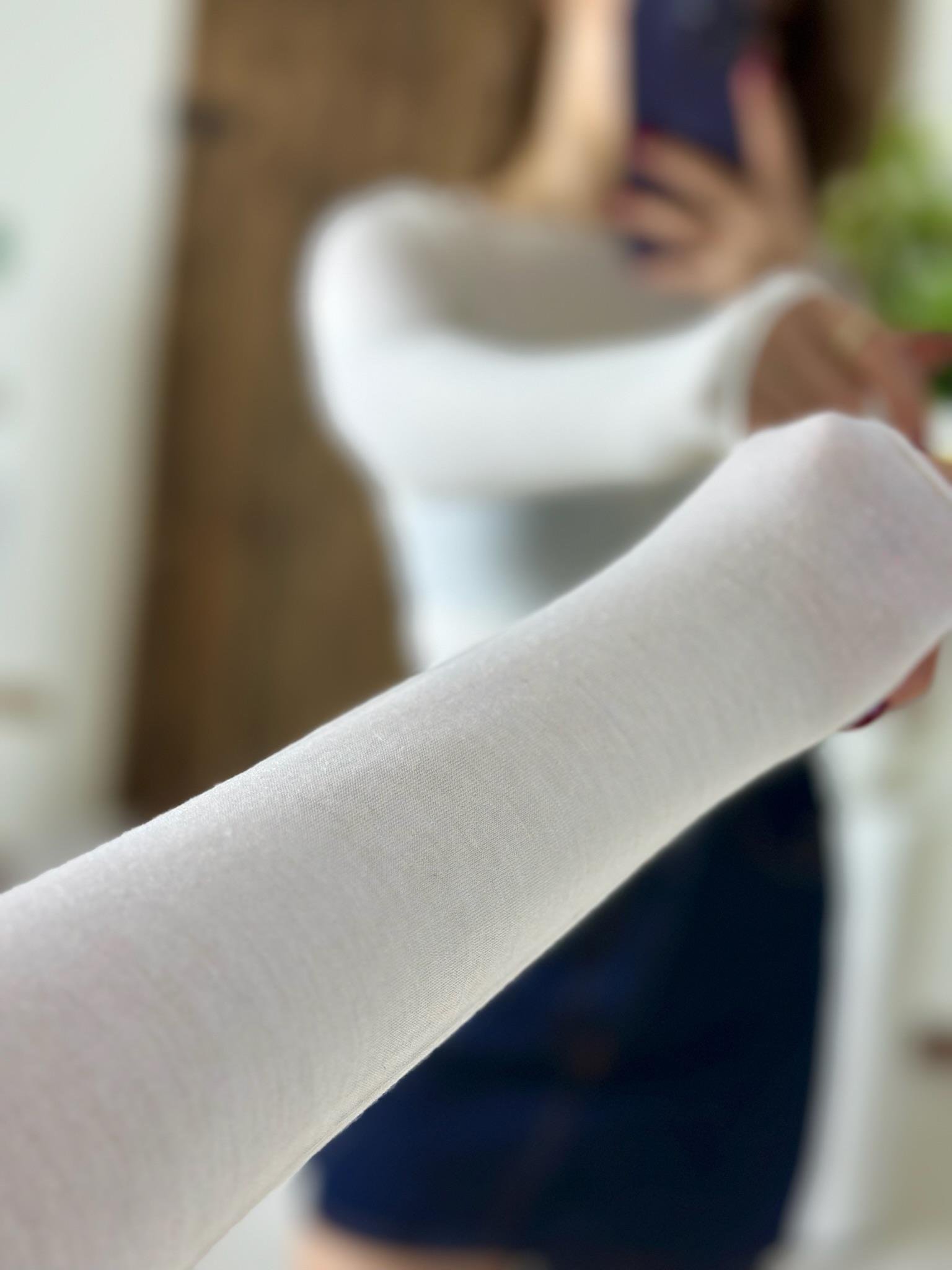 Modal Kaşmir Ultra Hafif Bluz Beyaz