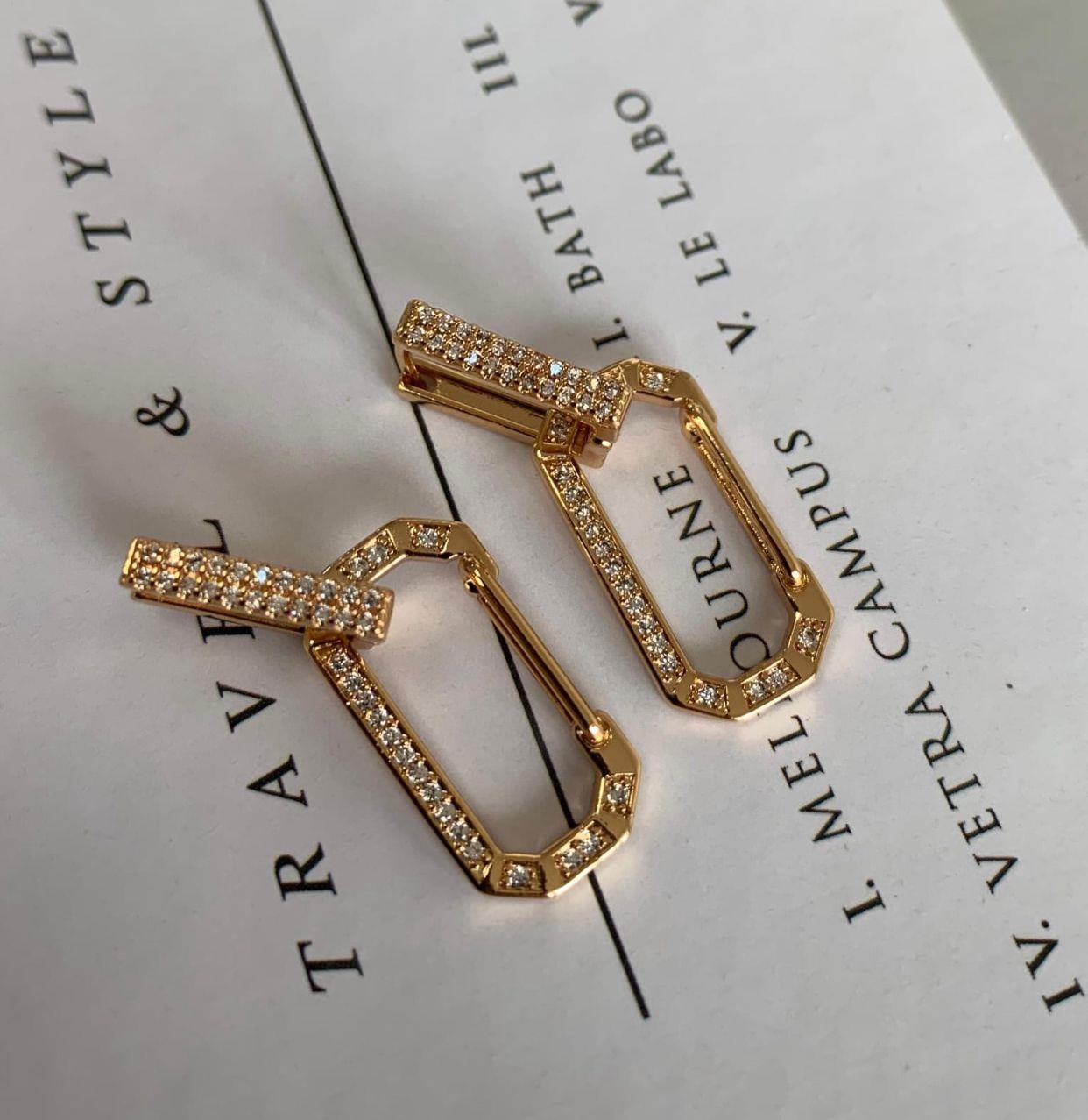 MOI Çelik Zirkon Taşlı Tasarım Lidya Küpemiz