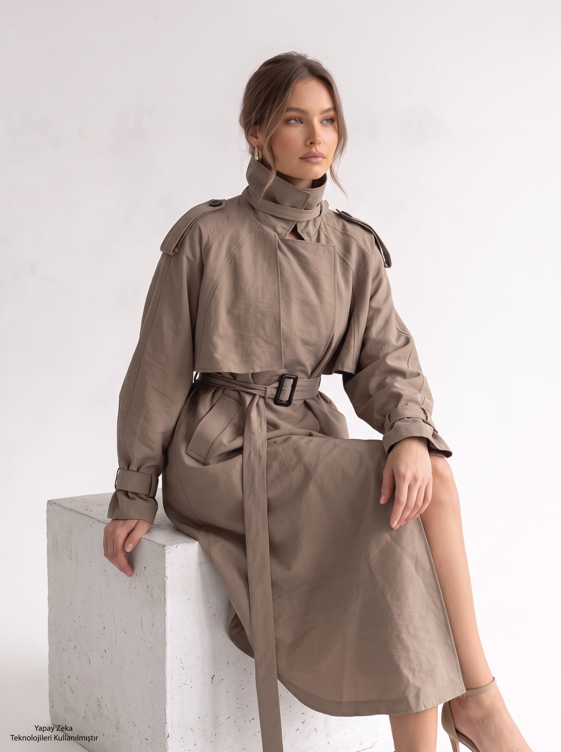 Oversize Cupra Trençkot Vizon