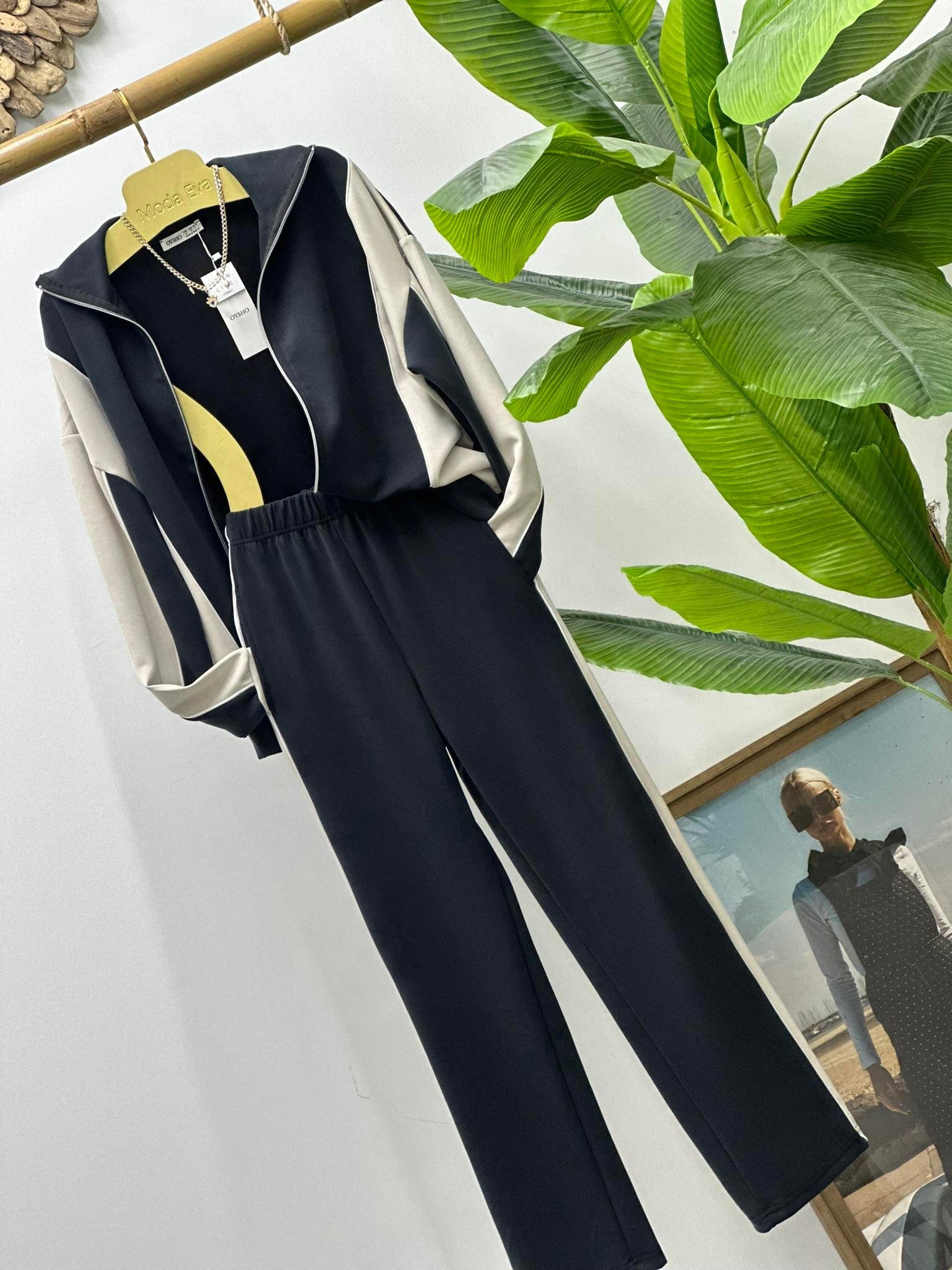 Oys Modal Kumaş Biye Detay İkili Eşofman Takım