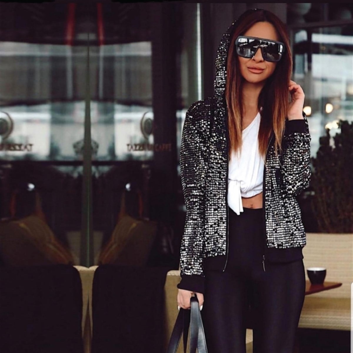 PAYETLİ SWEAT CEKET