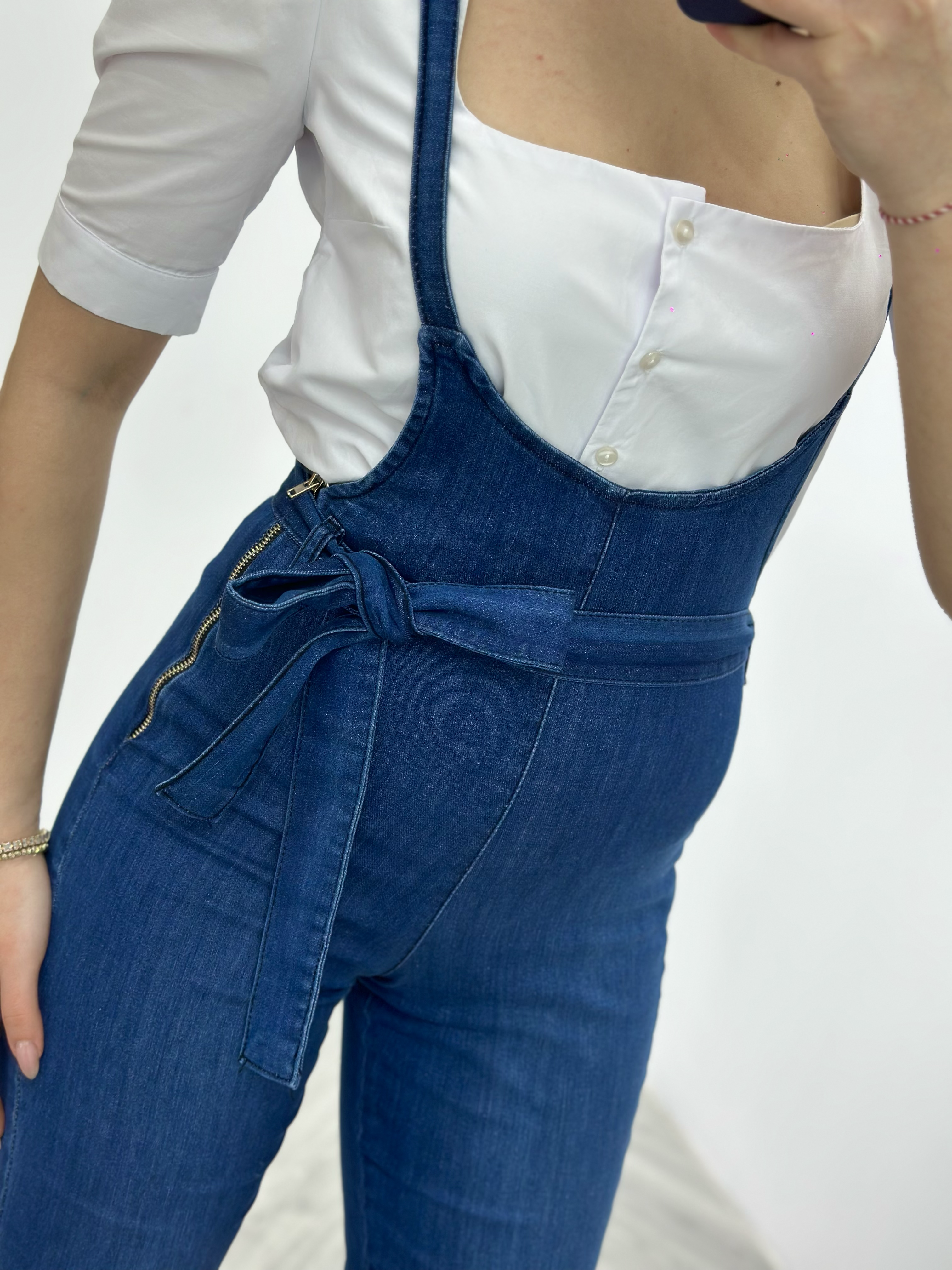 Poplin Gömlek Jean Salopet İkili Takım