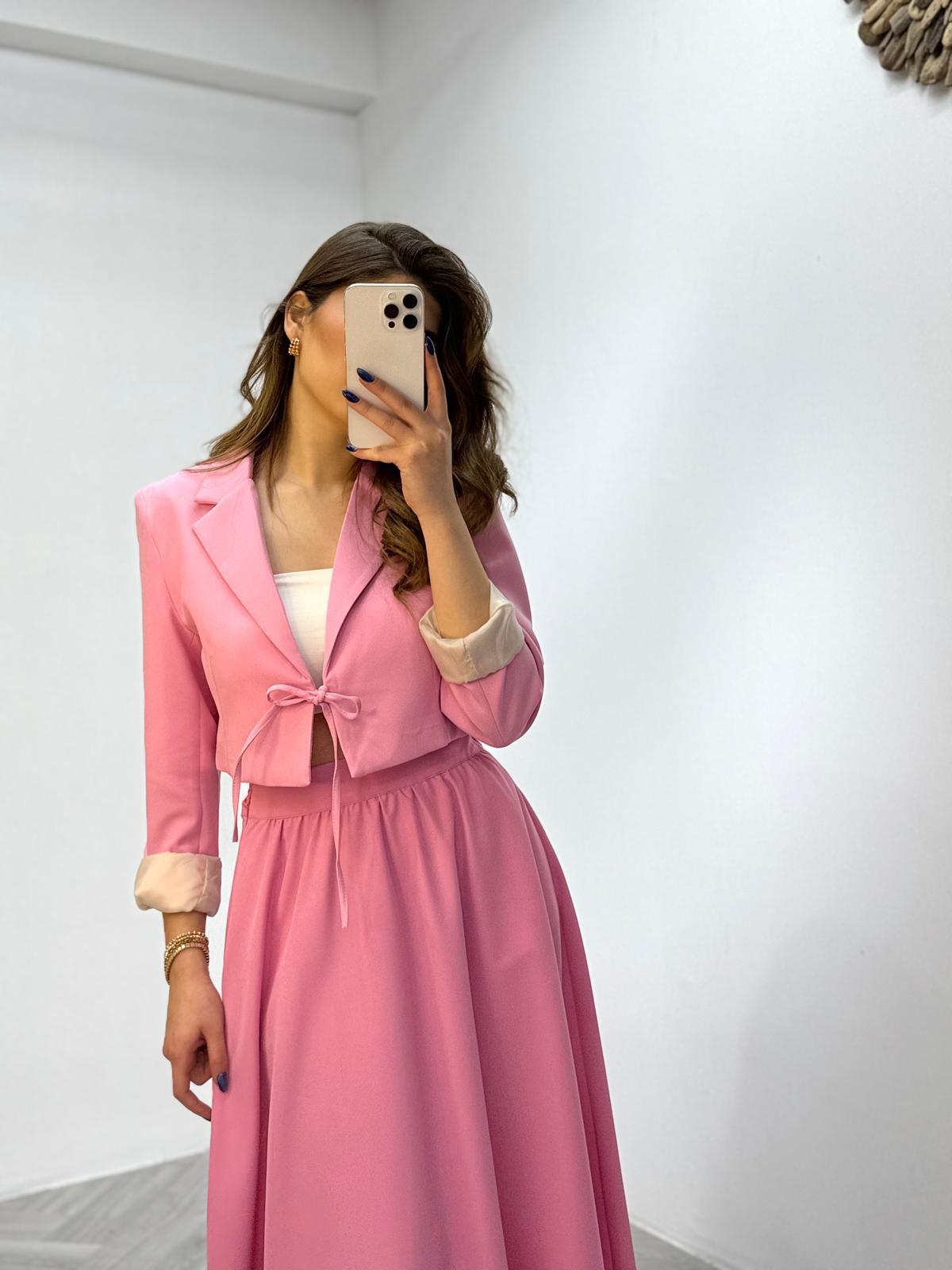 Premium Seri Bağlamalı Kısa Ceket