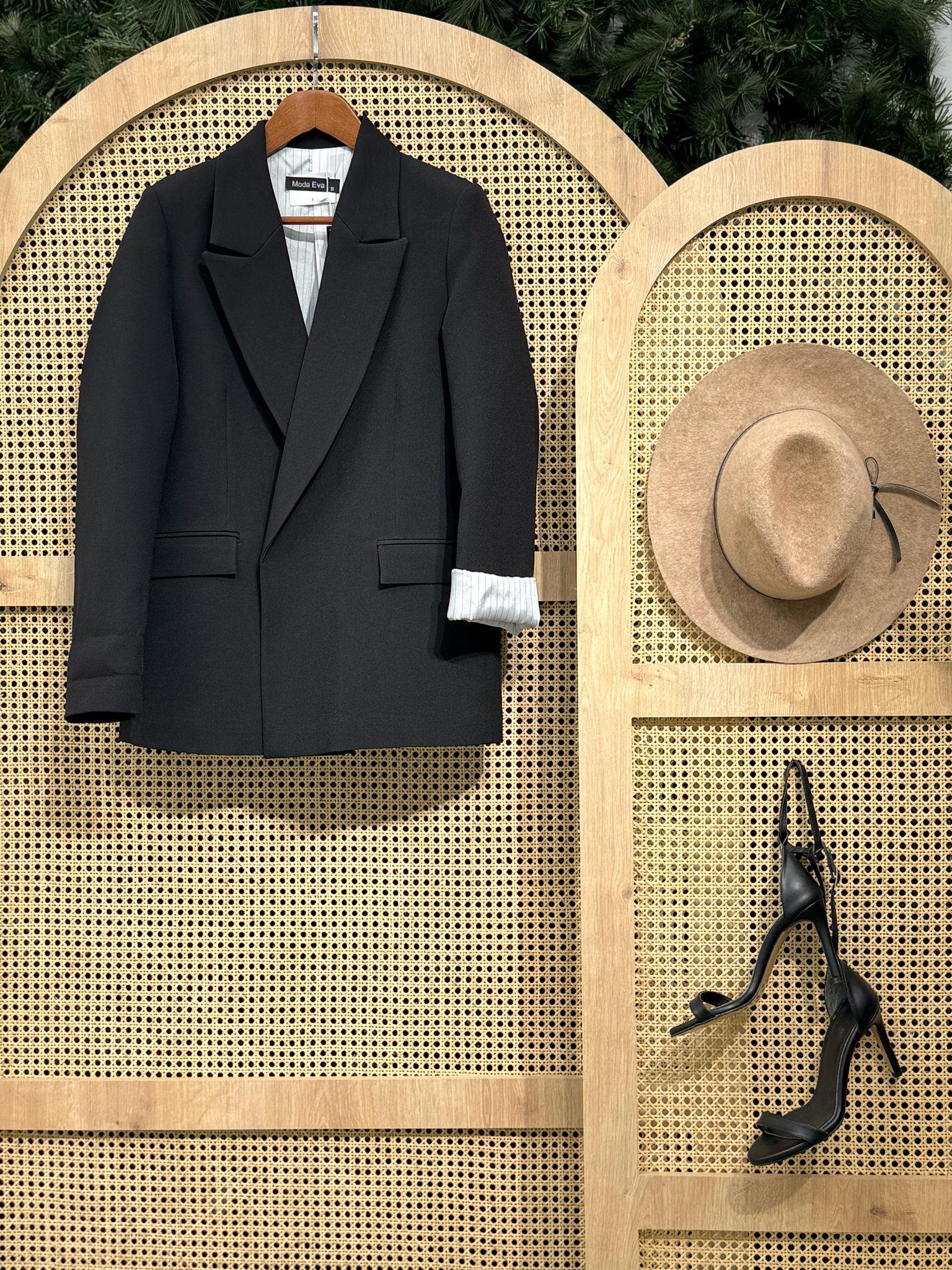 Premium Series Dubble Kumaş İçi Astarlı Vatkalı Düğmesiz Blazer Ceket