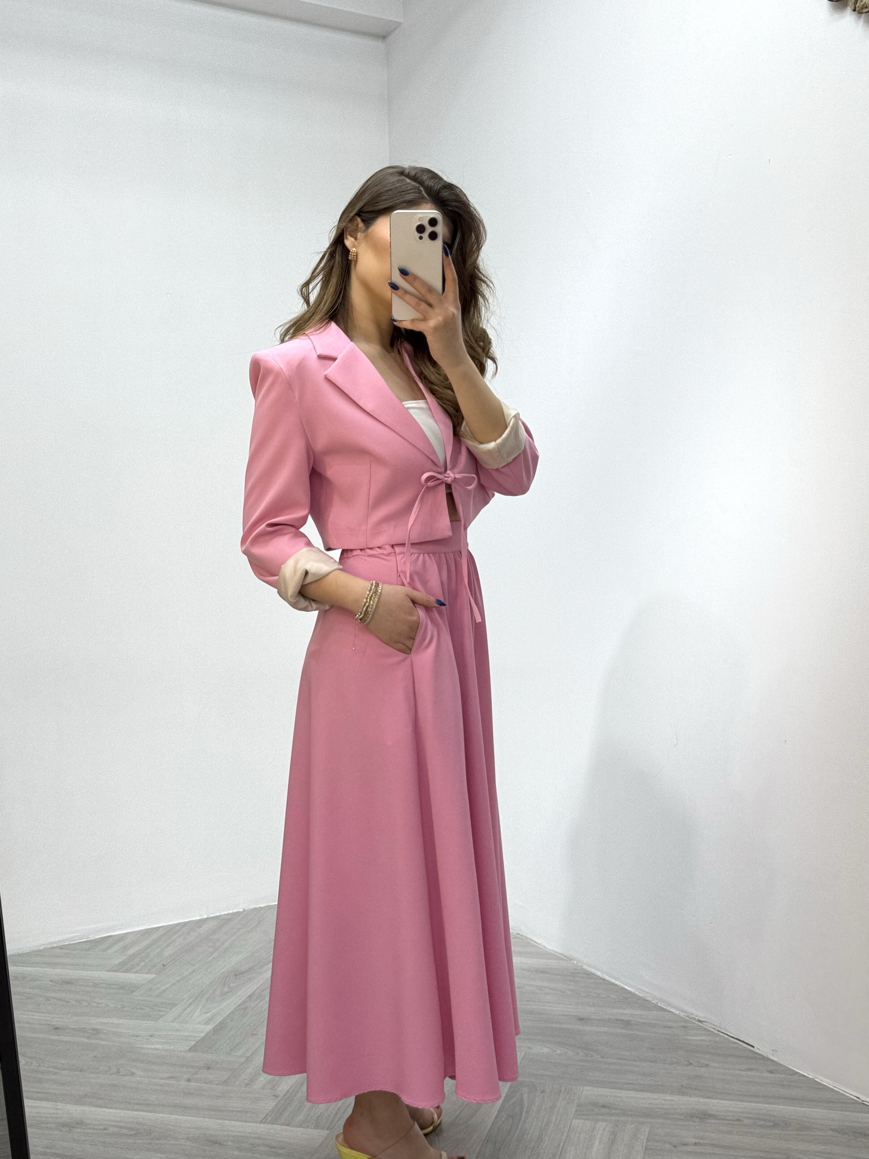 Premium Series Midi Boy Etek Pembe