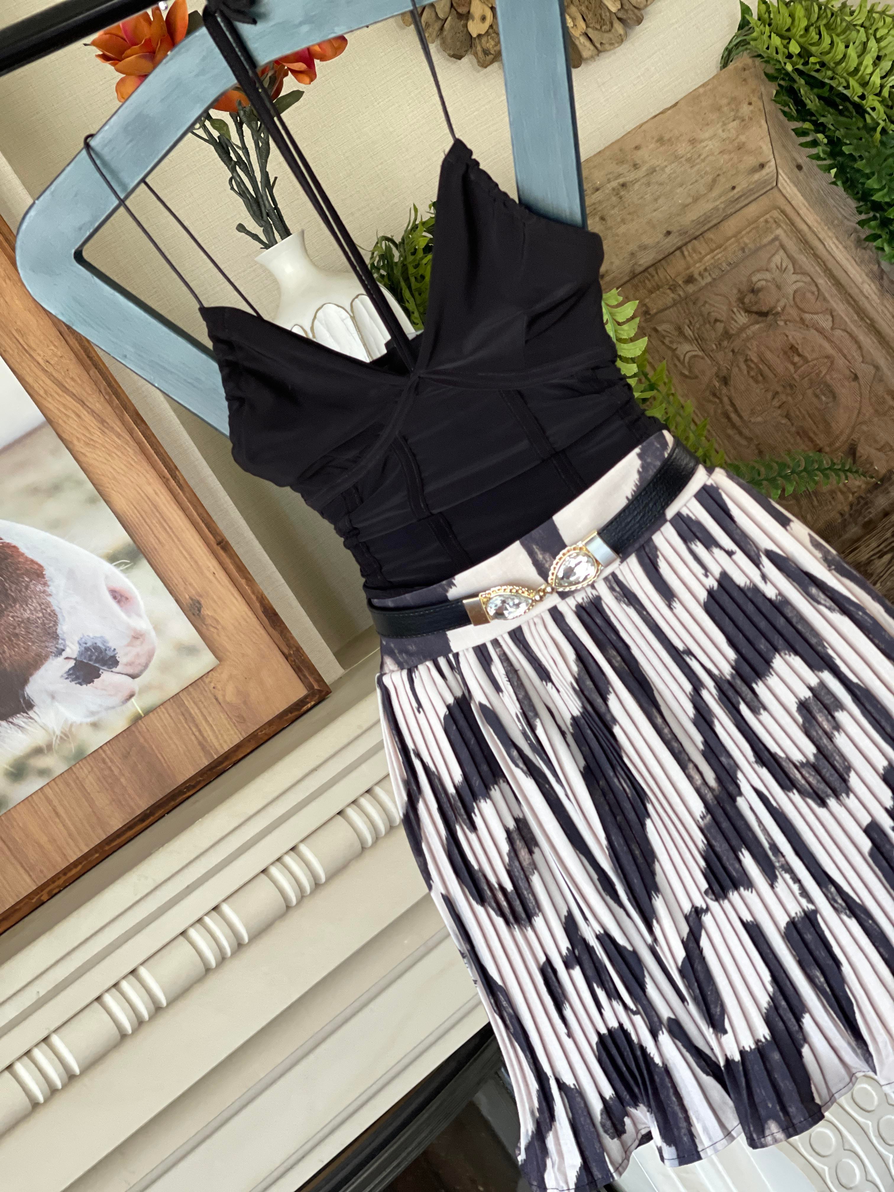 Sandy Kumaş İnce Askılı Boyun Bağlamalı Bluz