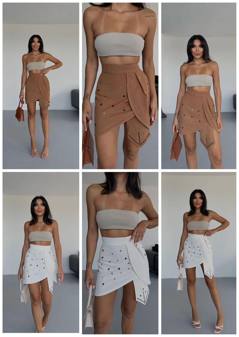 Taş Dizayn Tasarım Mini Etek 