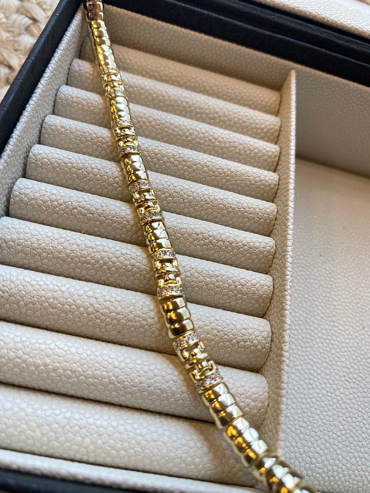 Xuping Zirkon Taşlı Boğumlu Bileklik 