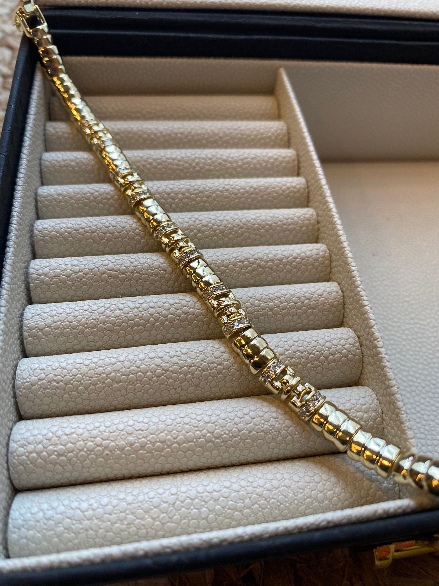 Xuping Zirkon Taşlı Boğumlu Bileklik 