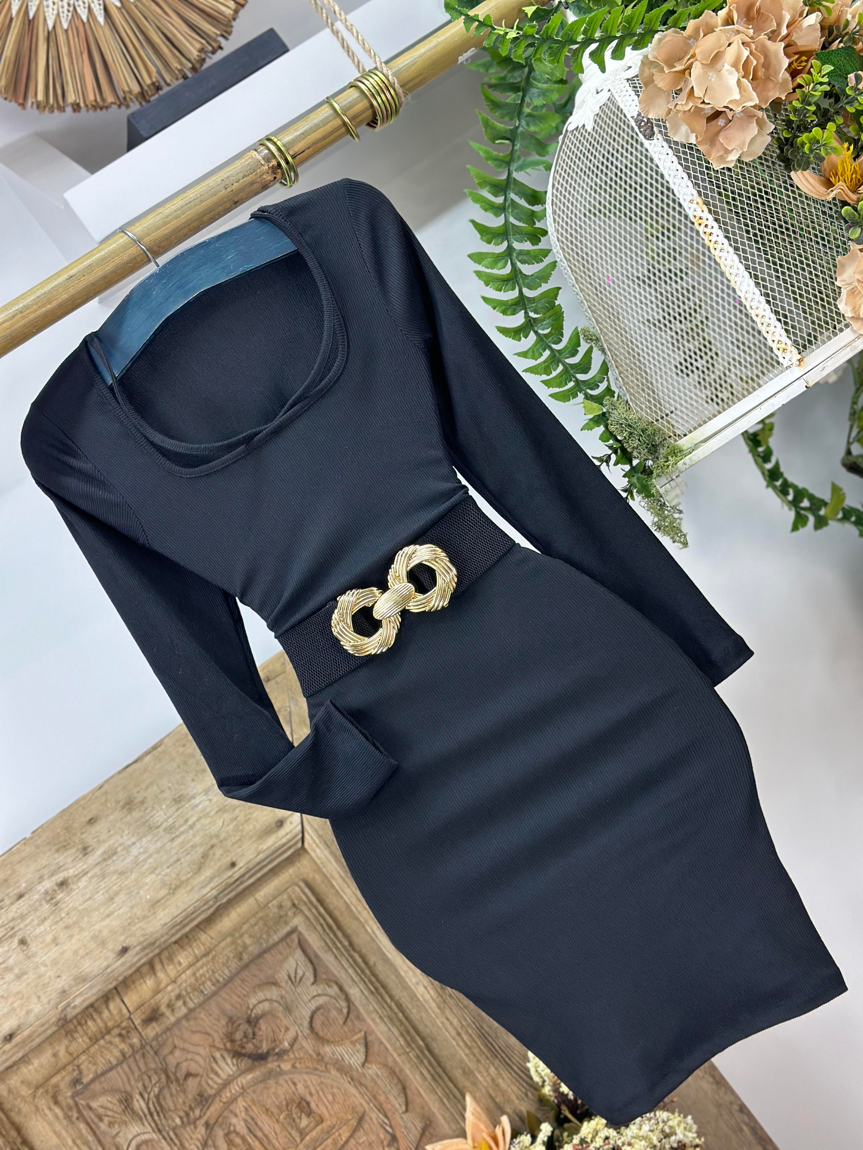 Yaka Detay Pamuk Kaşkorse Kumaş Mini Elbise 