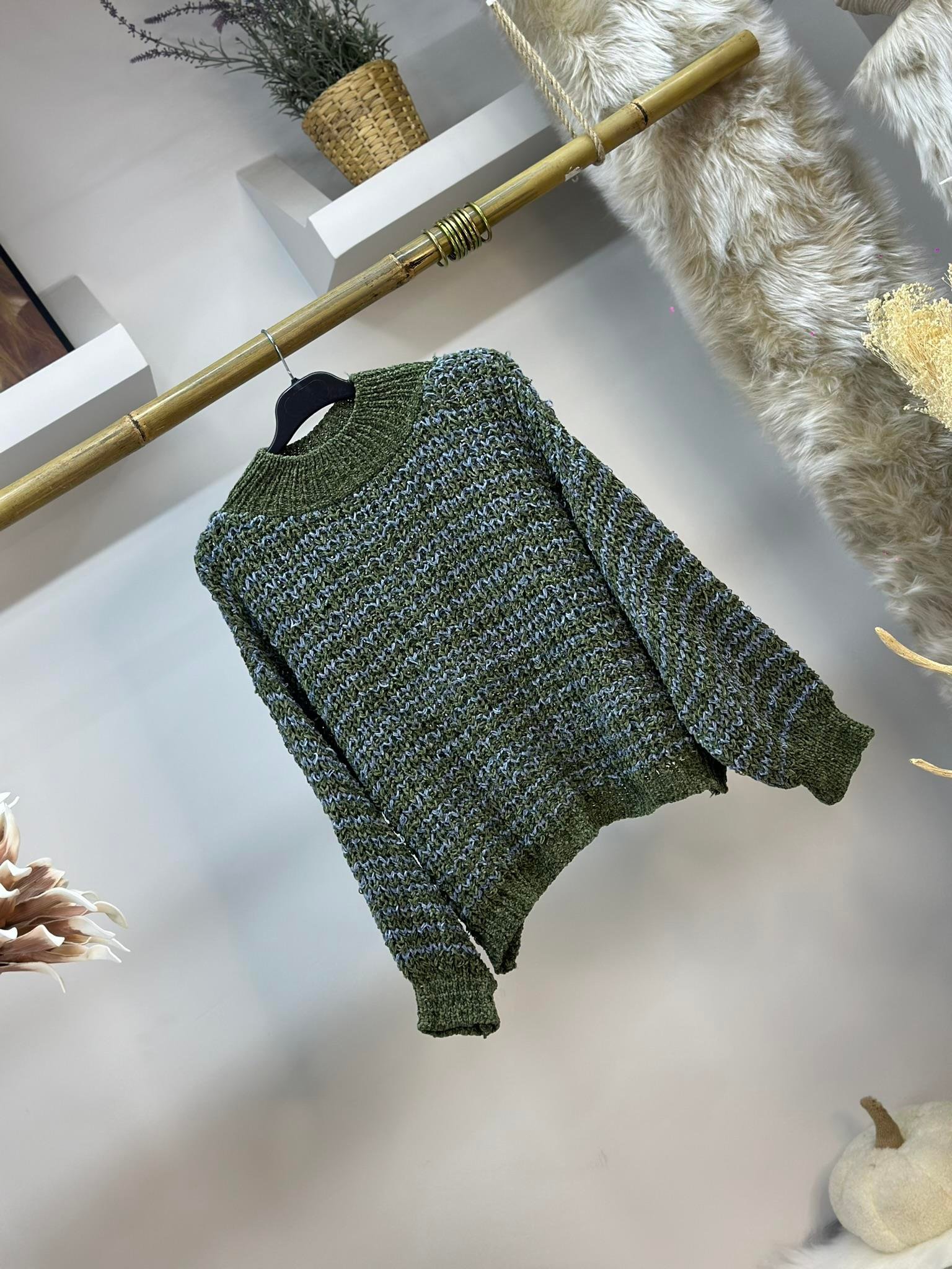 Yumoş Triko Yarasa Kol Kazak 