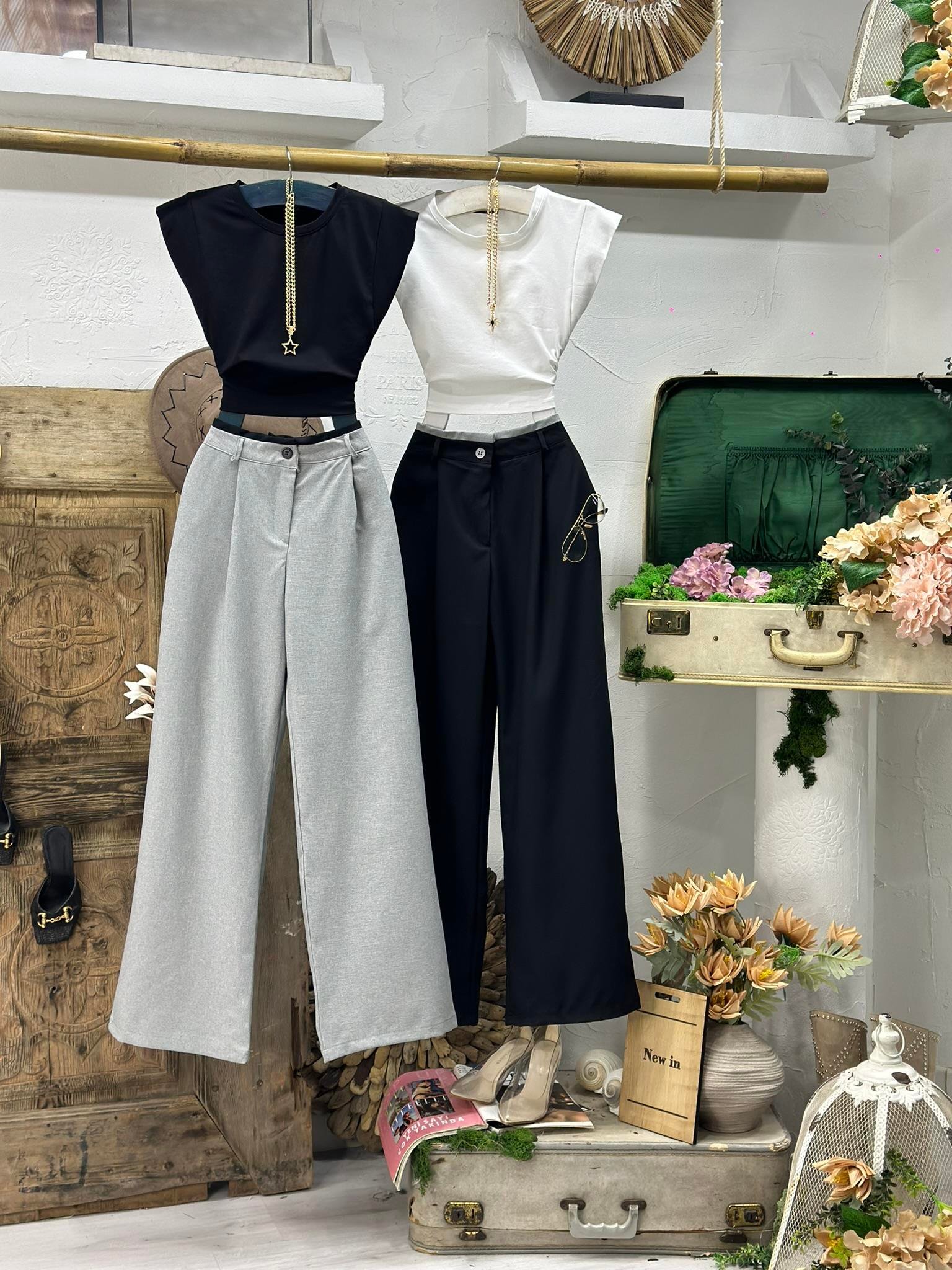 Yuvarlak Yaka Sıfır Kol Premium Crop