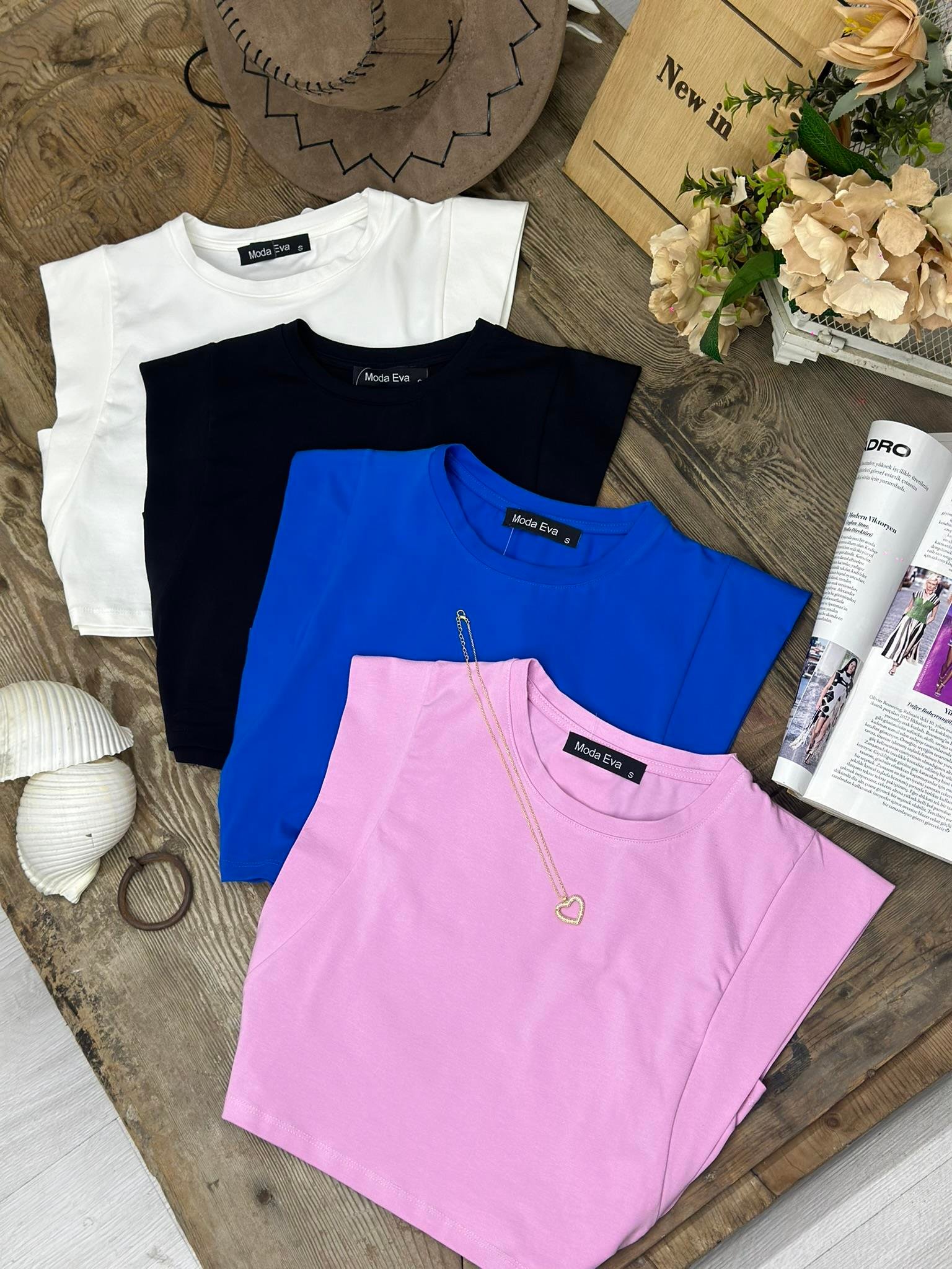 Yuvarlak Yaka Sıfır Kol Premium Crop