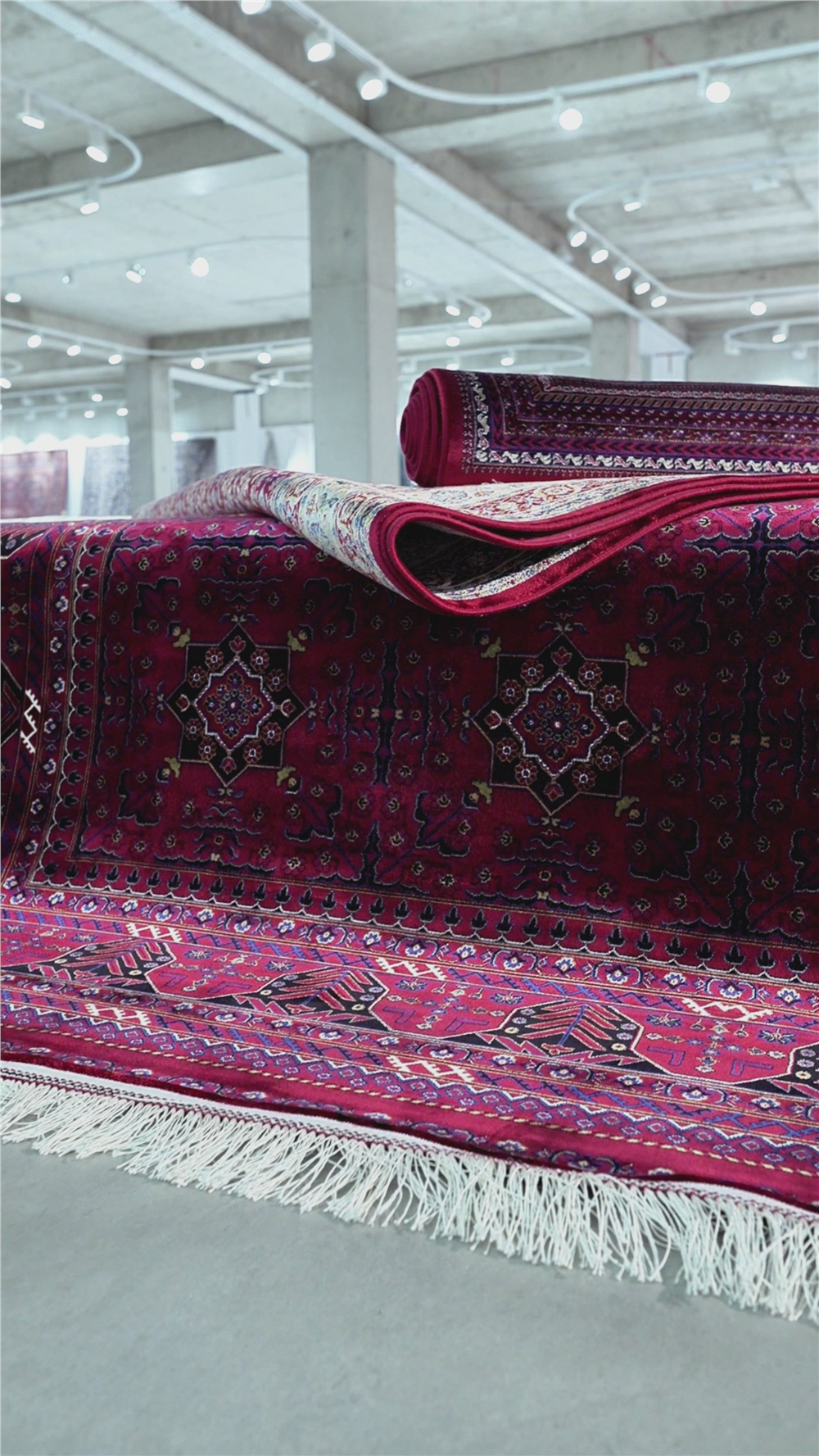 Burj 8731BU Bordo - Makine Halısı