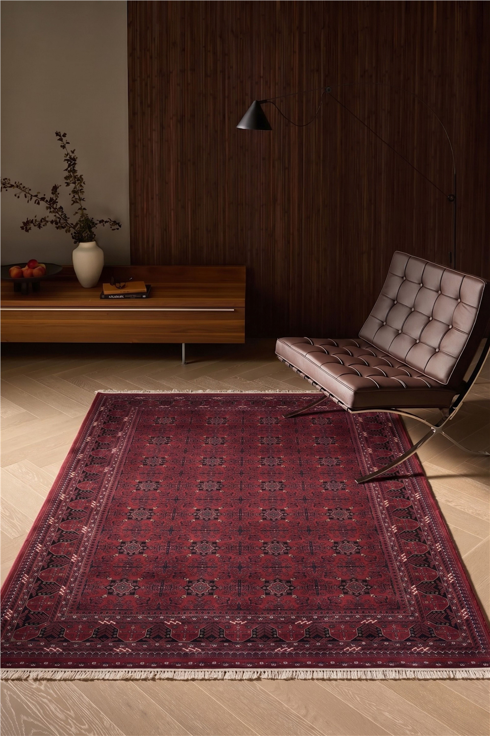 Burj 8731BU Bordo - Makine Halısı