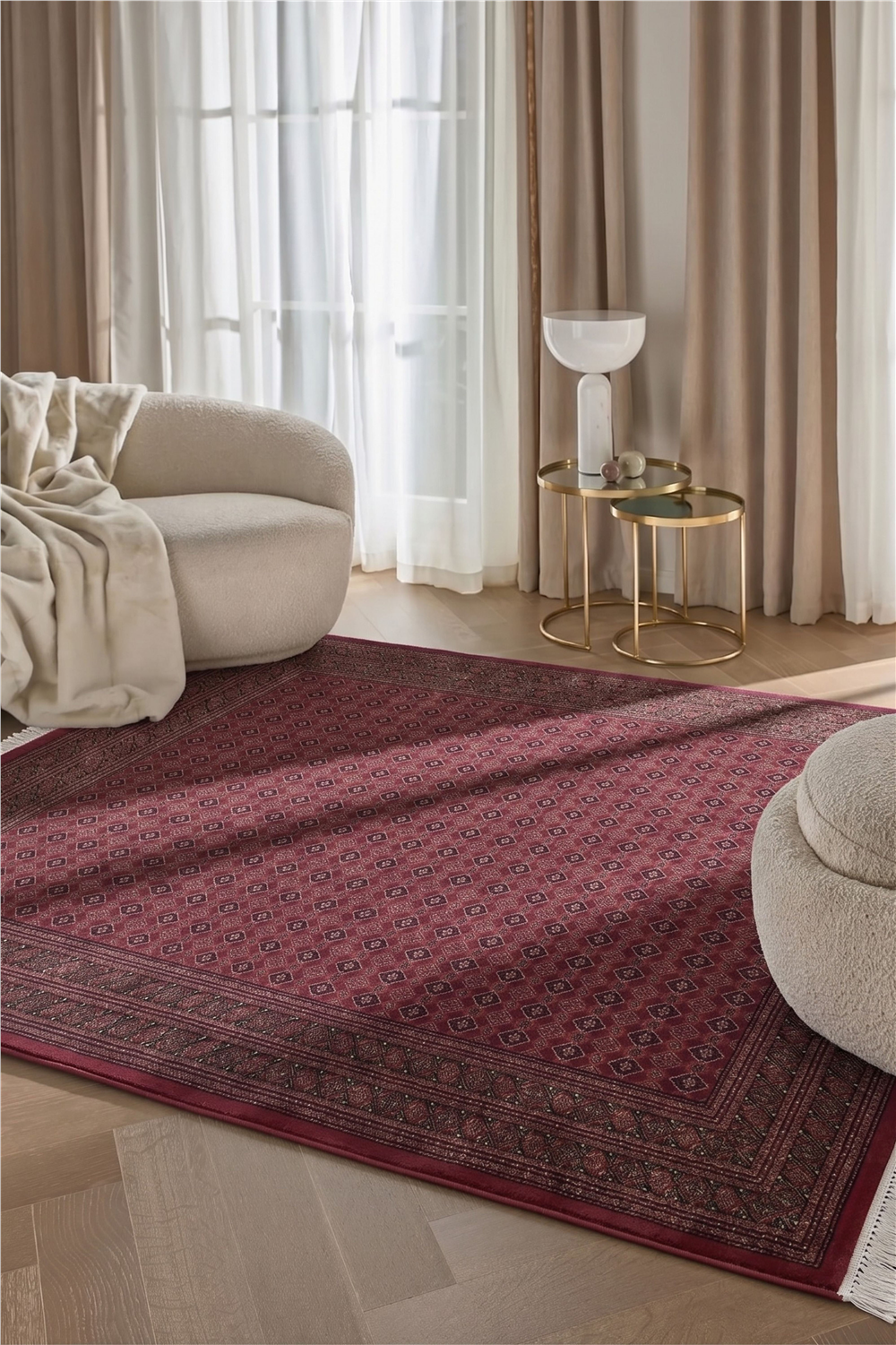 Burj 8751BU Bordo - Makine Halısı