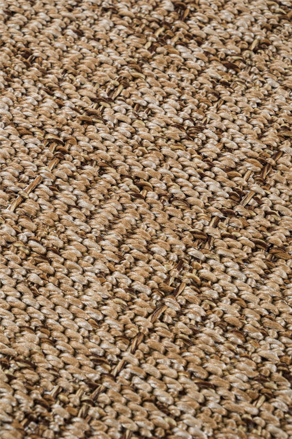 Canvas 1 Look LK03 Jut Cotton Bordure 04 Dark Beige Amorf Sisal Halı