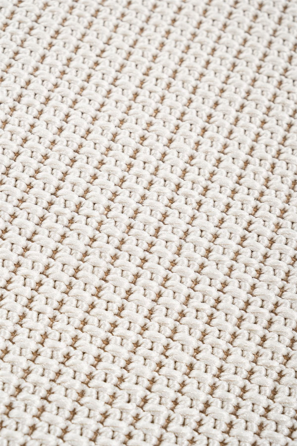 Canvas 3 Suit SU01 Cream Cotton Bordure 01 White Amorf Sisal Halı