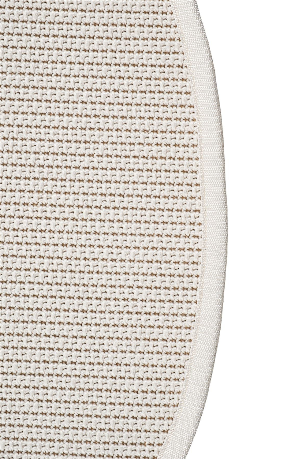 Canvas 3 Suit SU01 Cream Cotton Bordure 01 White Amorf Sisal Halı