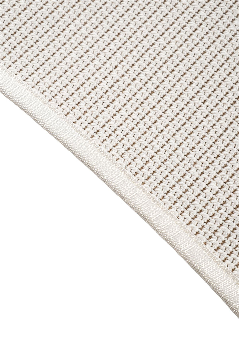 Canvas 3 Suit SU01 Cream Cotton Bordure 01 White Amorf Sisal Halı